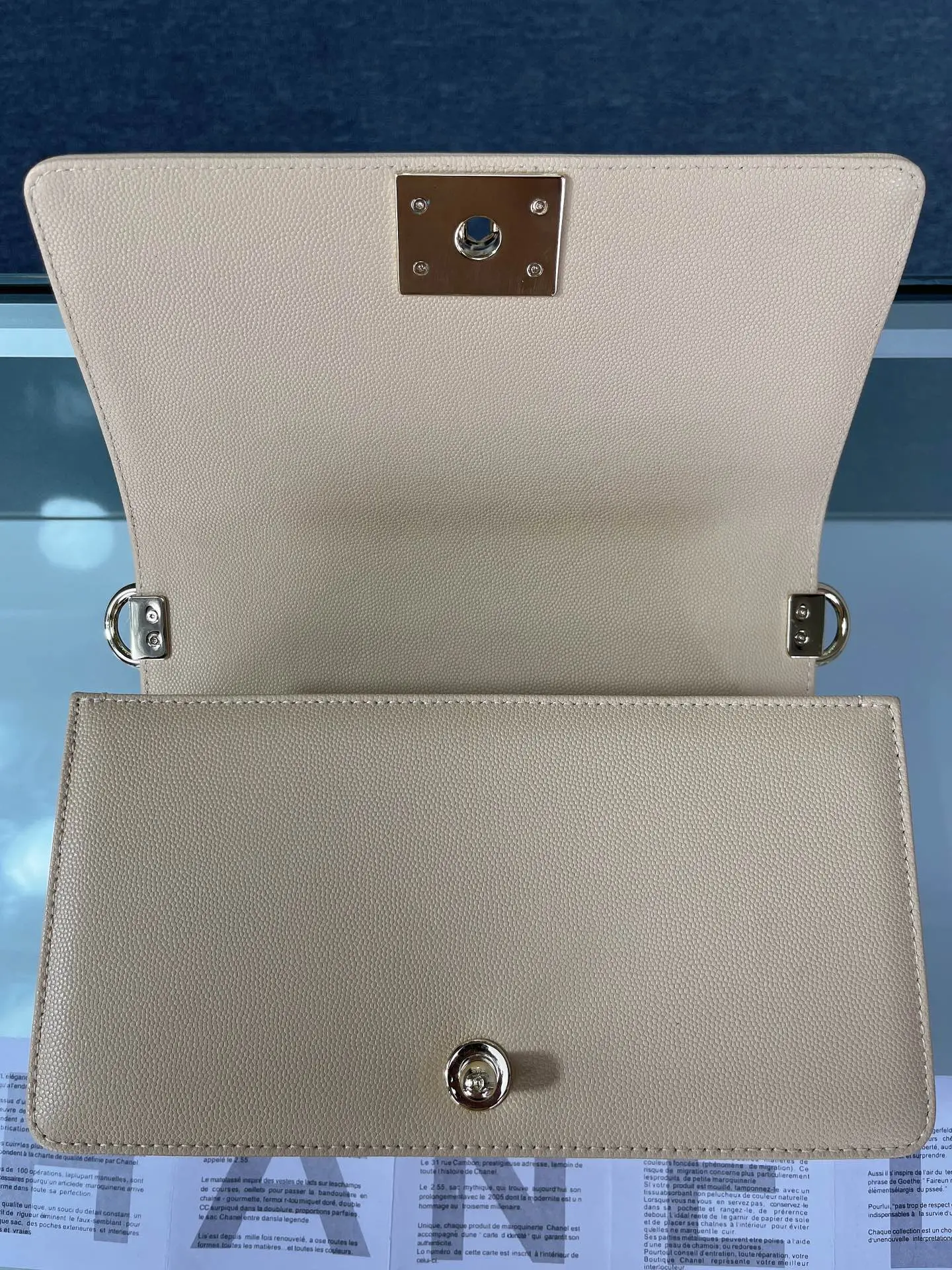 Chanel Boy Handbag A67086 Apricot