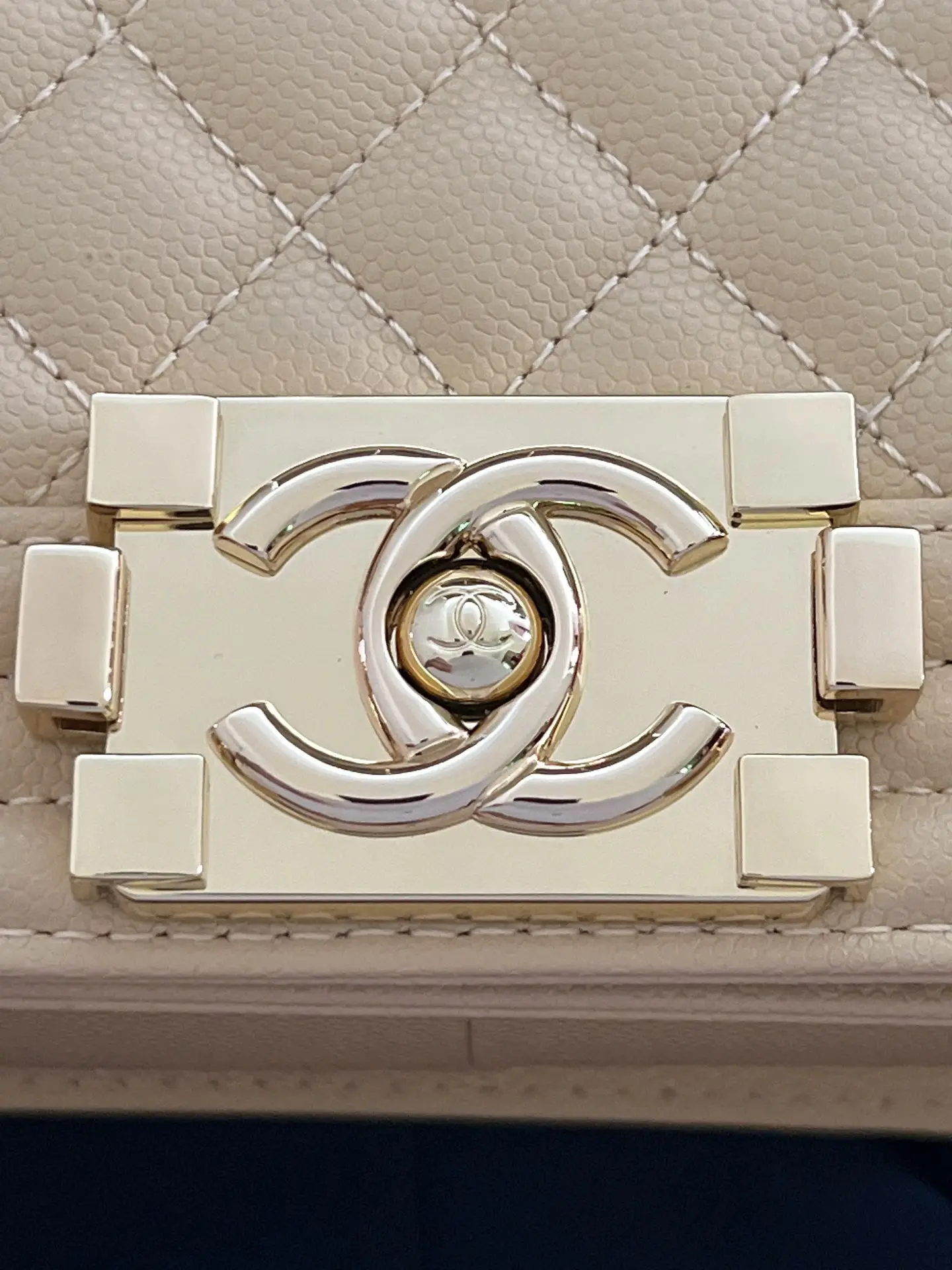 Chanel Boy Handbag A67086 Apricot