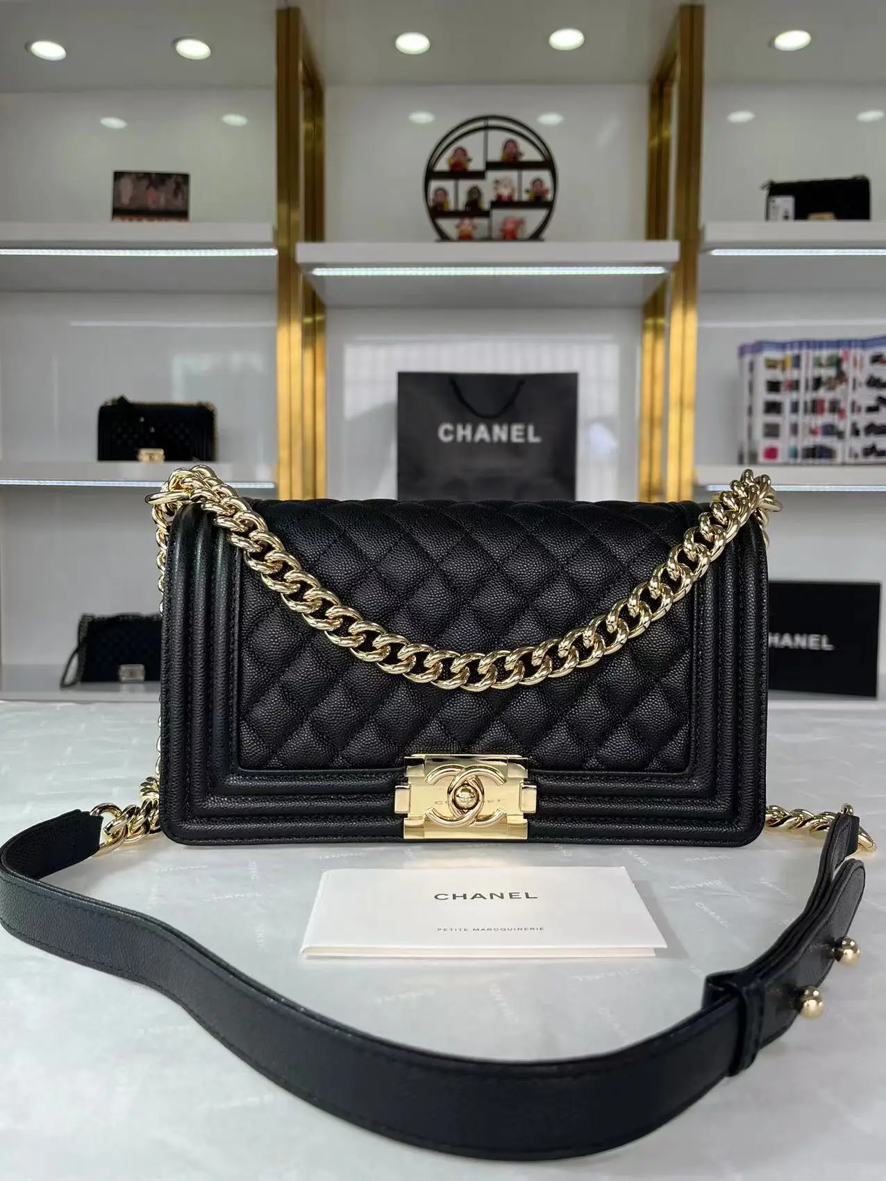 Chanel Boy Handbag A67086 Black