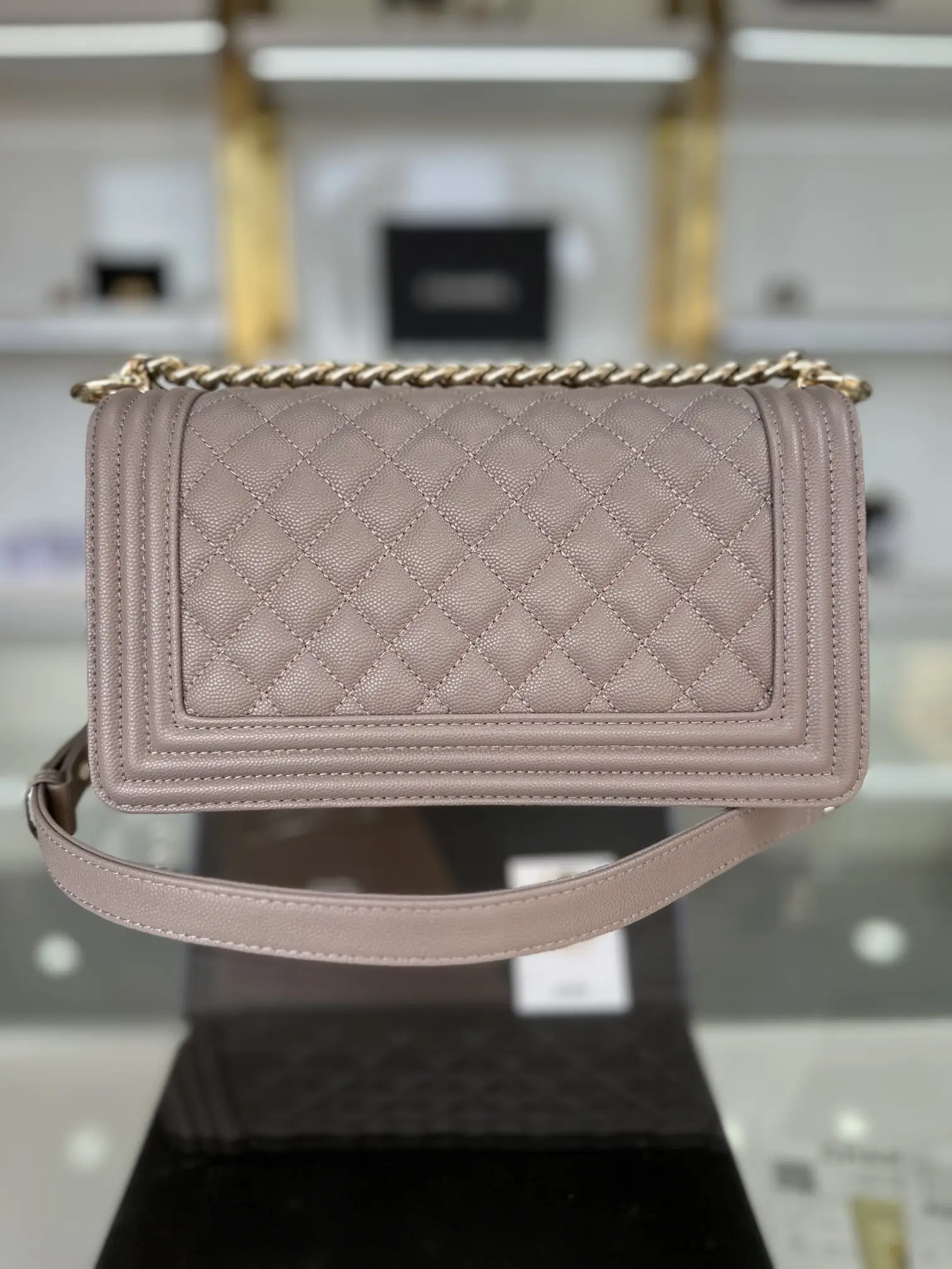 Chanel Boy Handbag A67086 Dark Gray