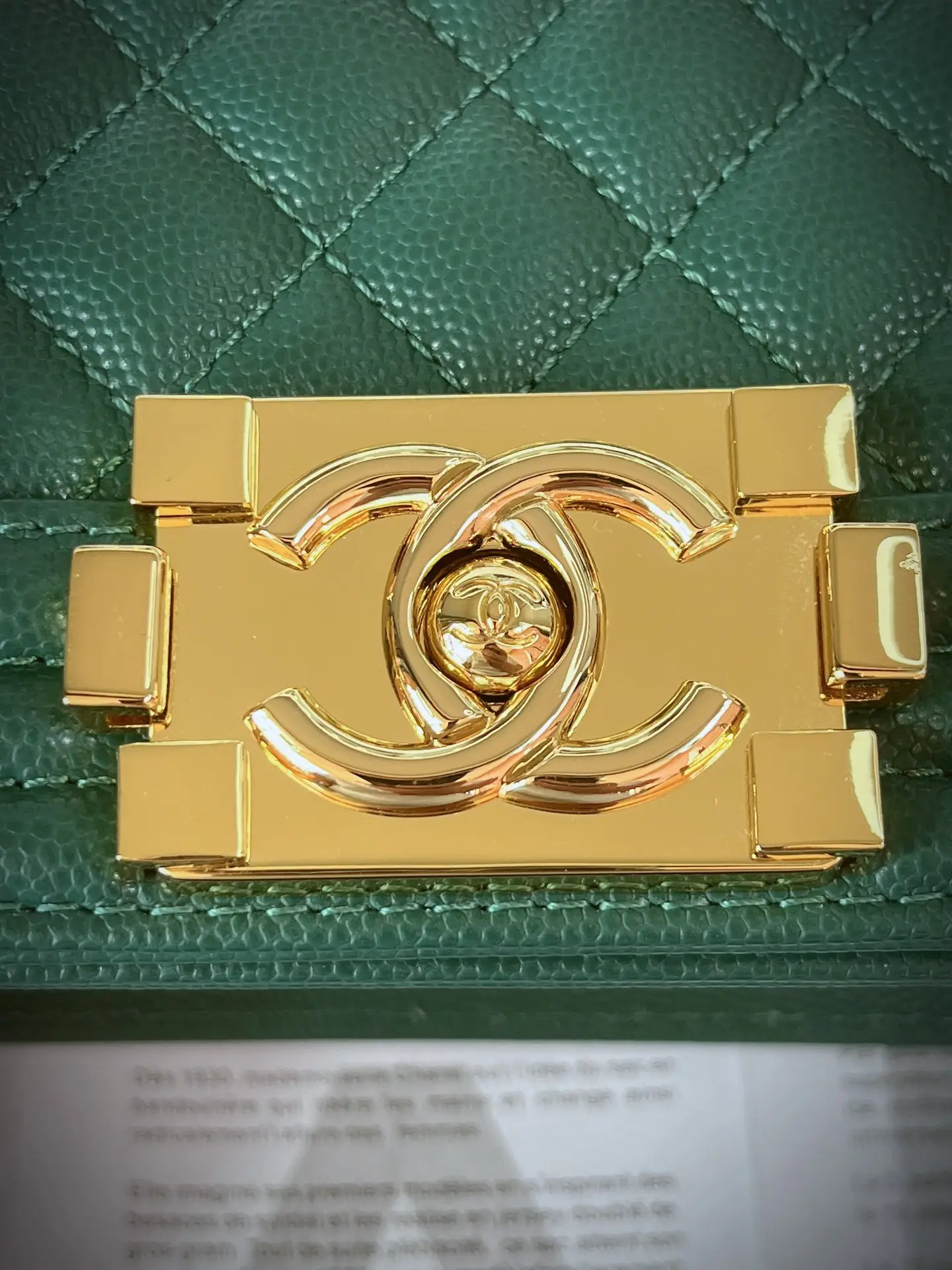 Chanel Boy Handbag A67086 Dark Green