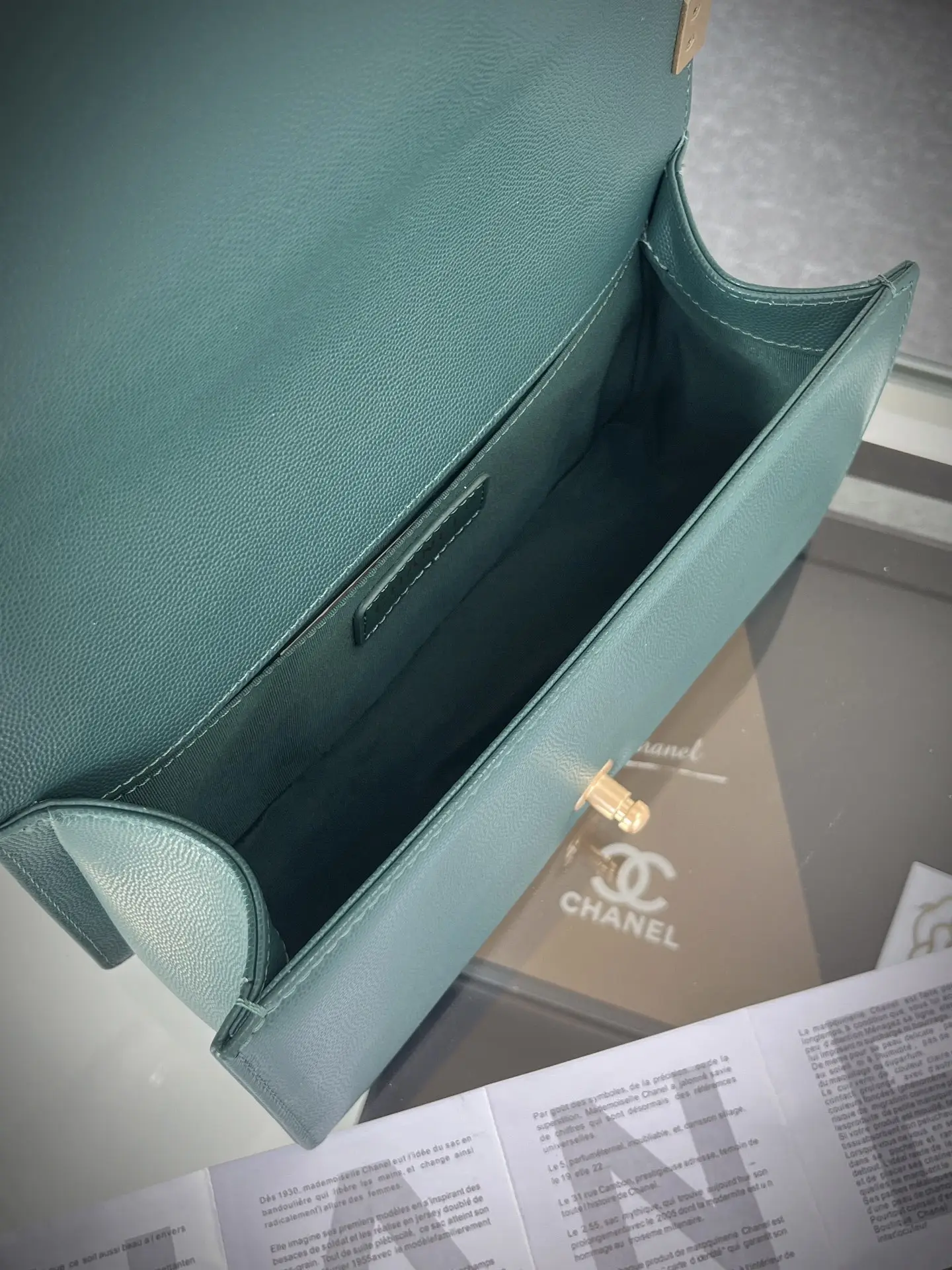 Chanel Boy Handbag A67086 Dark Green