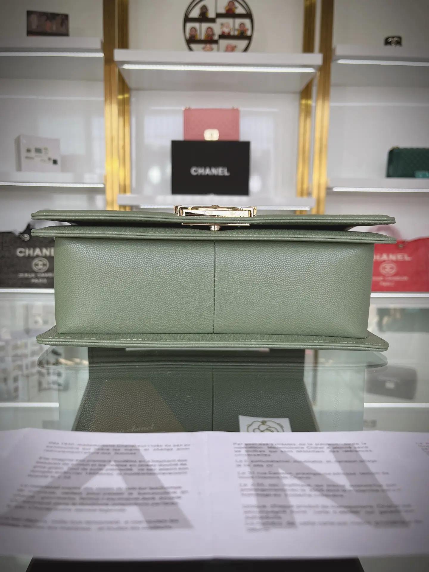 Chanel Boy Handbag A67086 Green