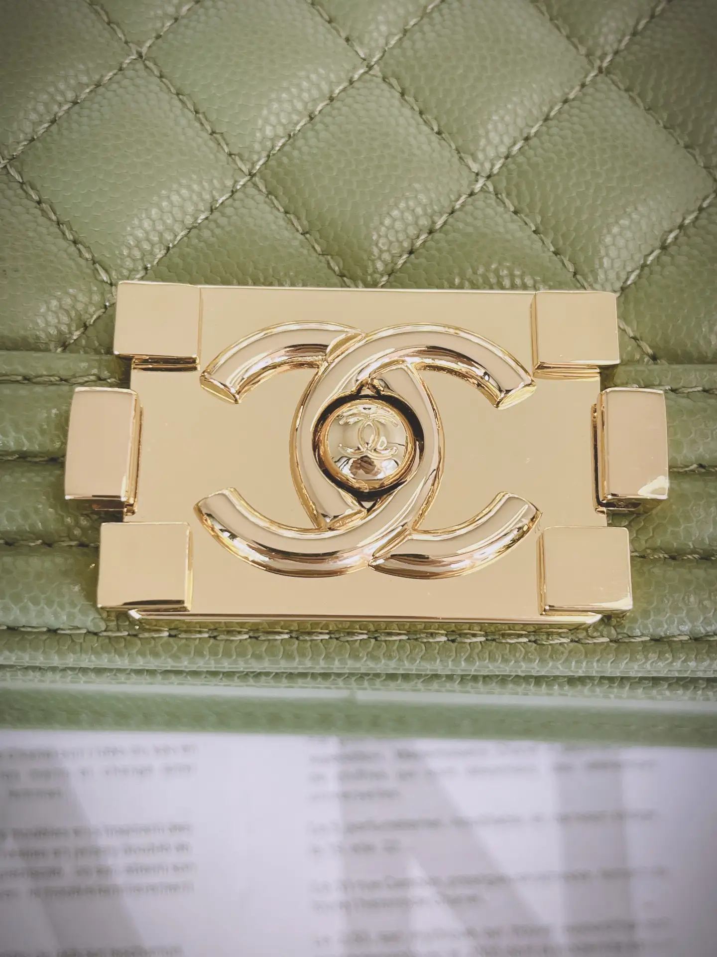 Chanel Boy Handbag A67086 Green