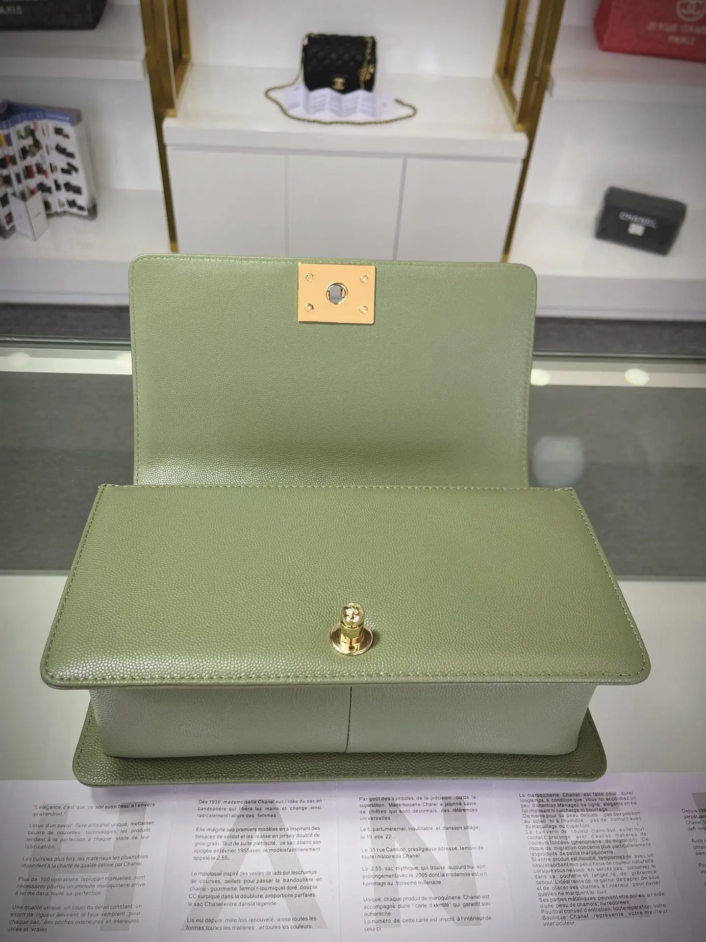 Chanel Boy Handbag A67086 Green