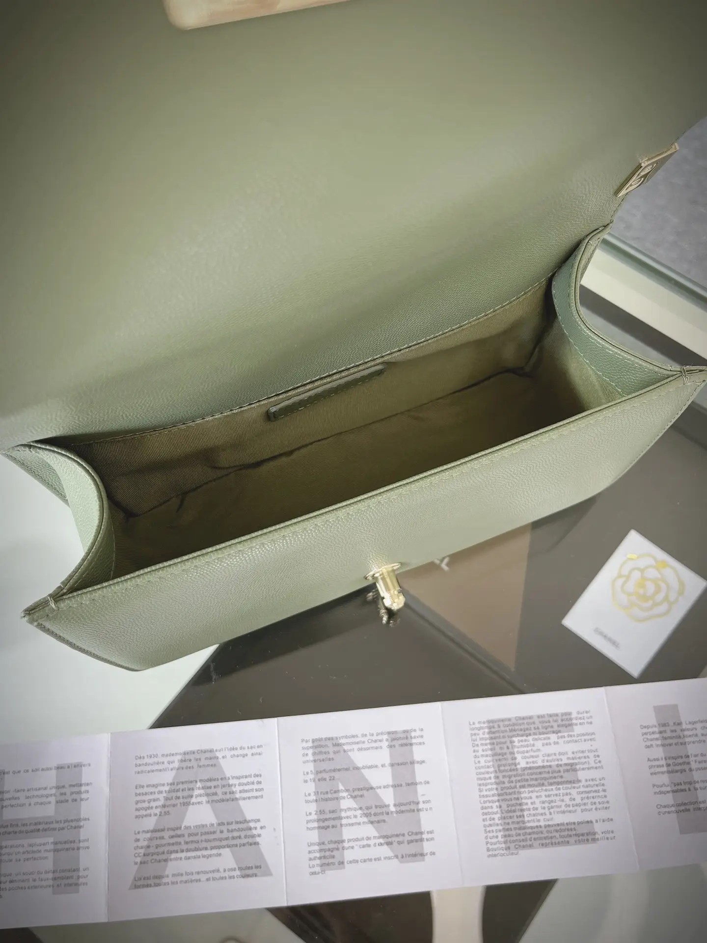 Chanel Boy Handbag A67086 Green