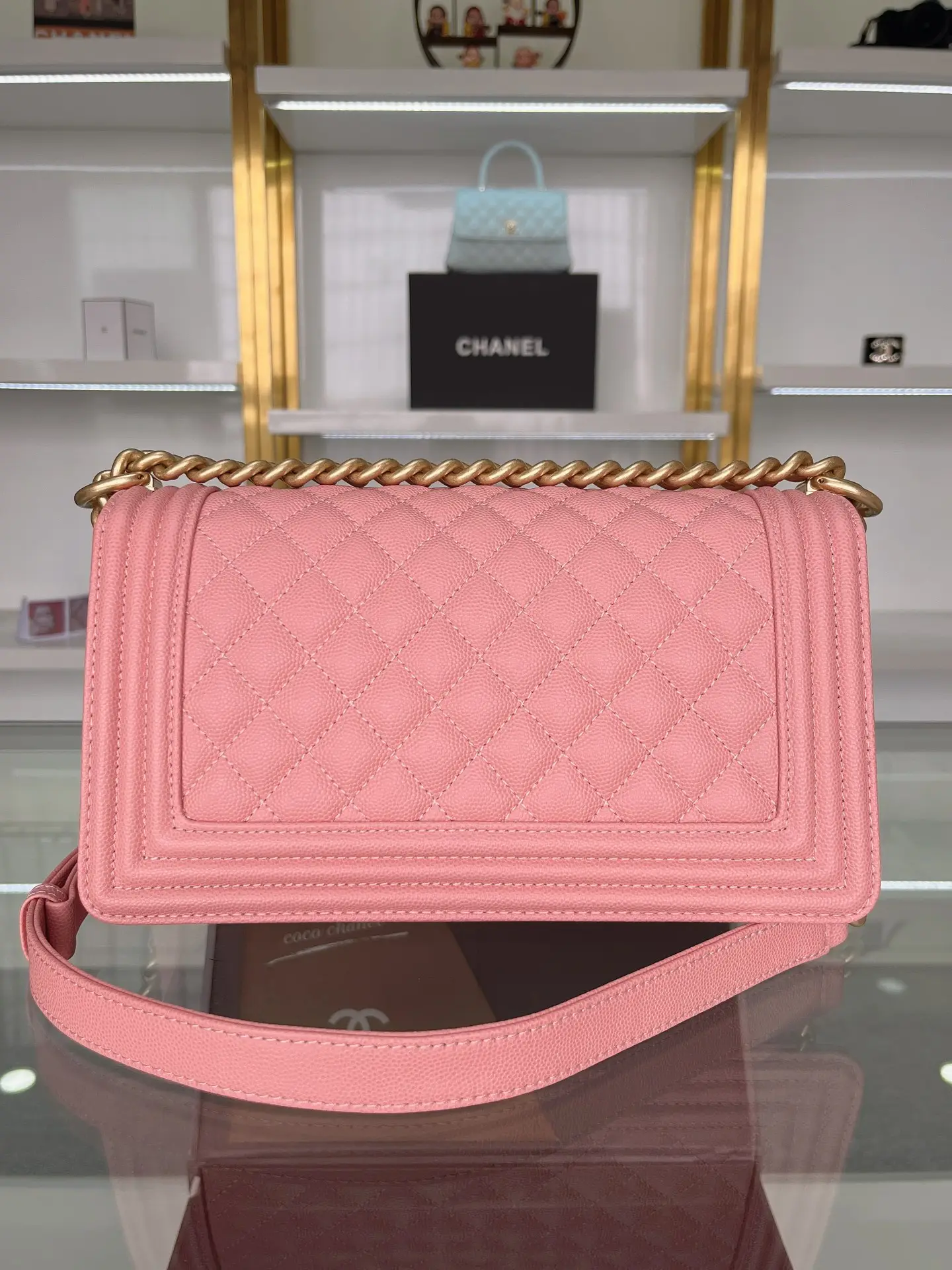 Chanel Boy Handbag A67086 Pink