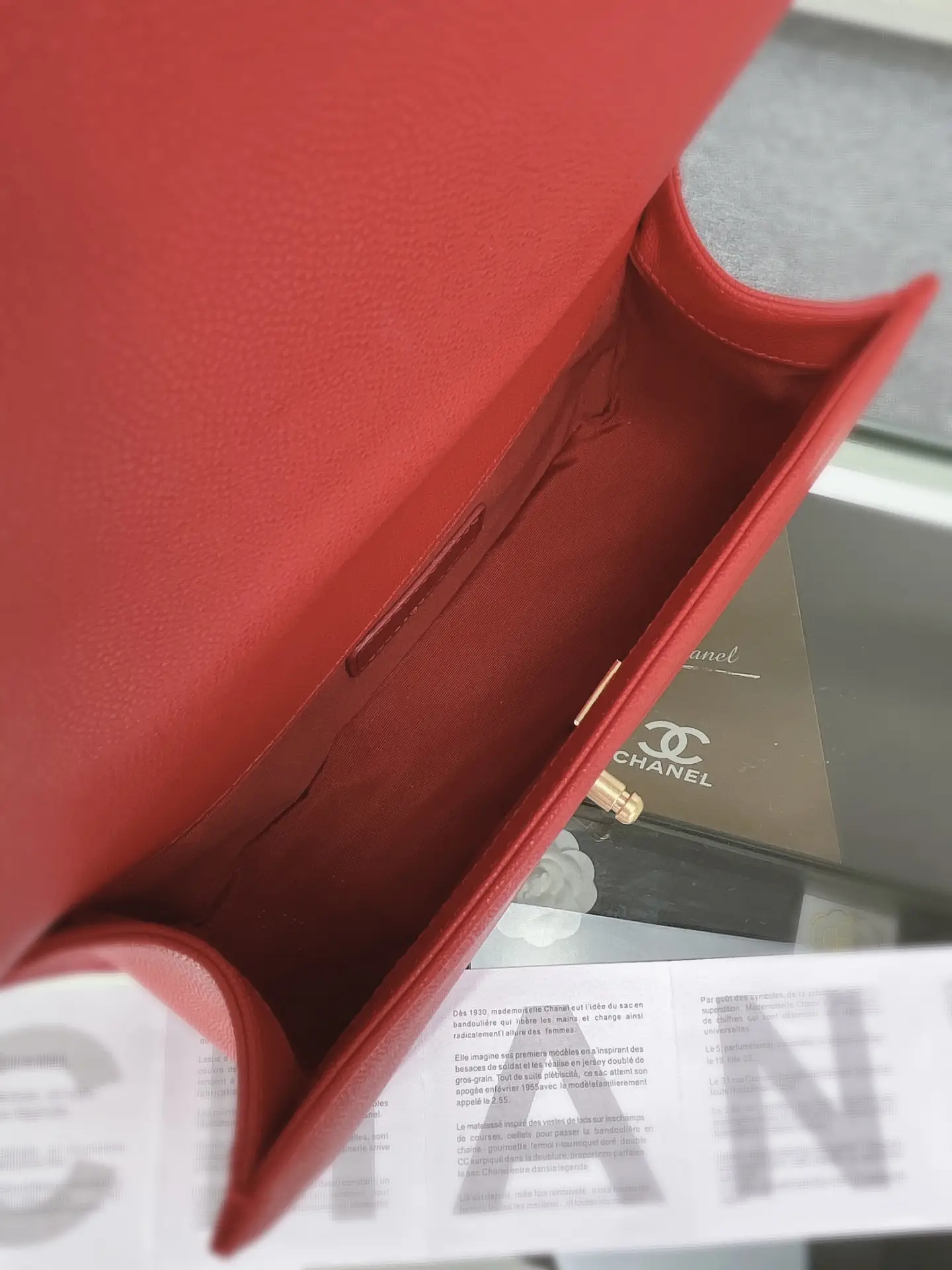 Chanel Boy Handbag A67086 Red