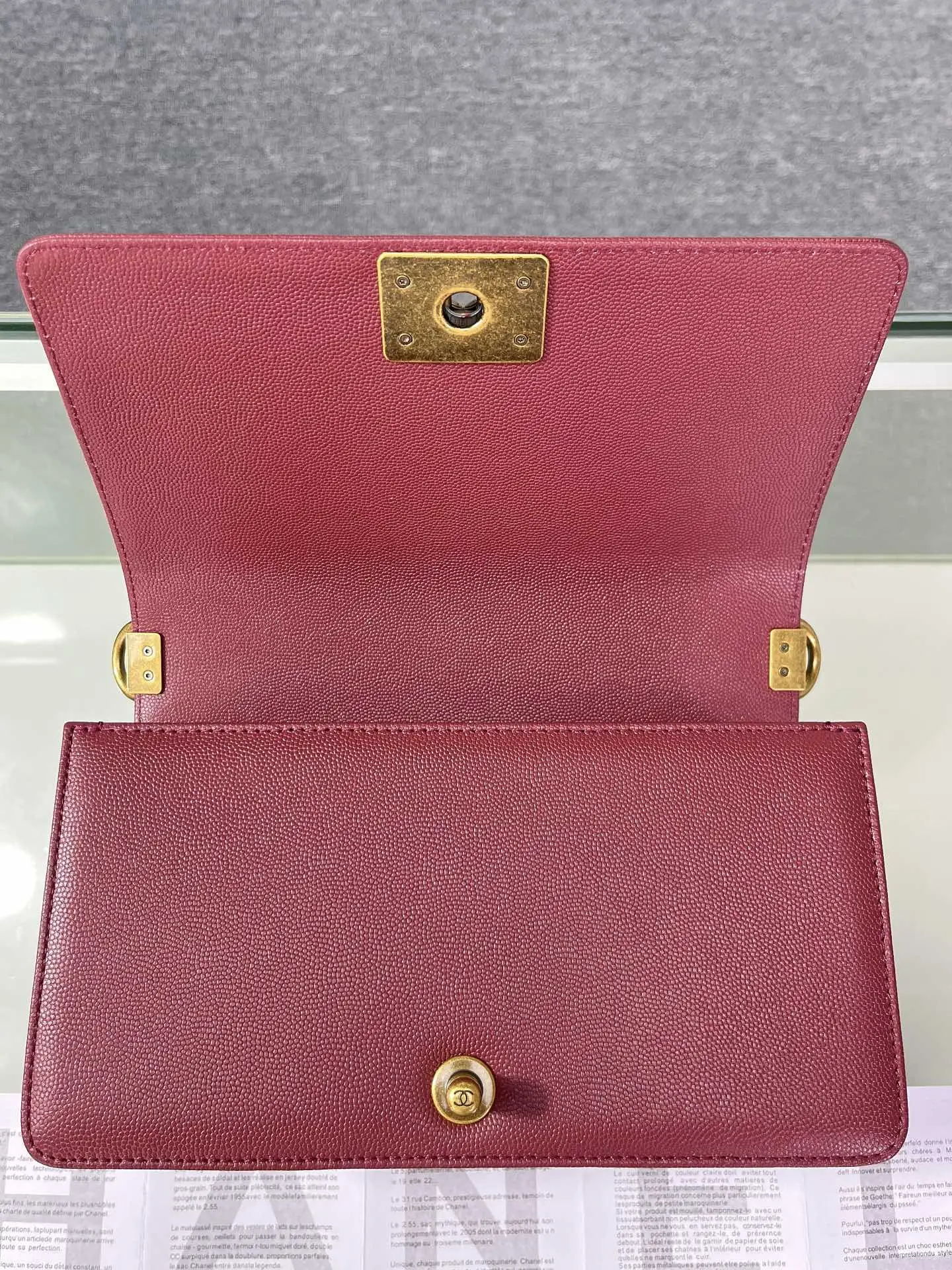 Chanel Boy Handbag A67086 Rose Red