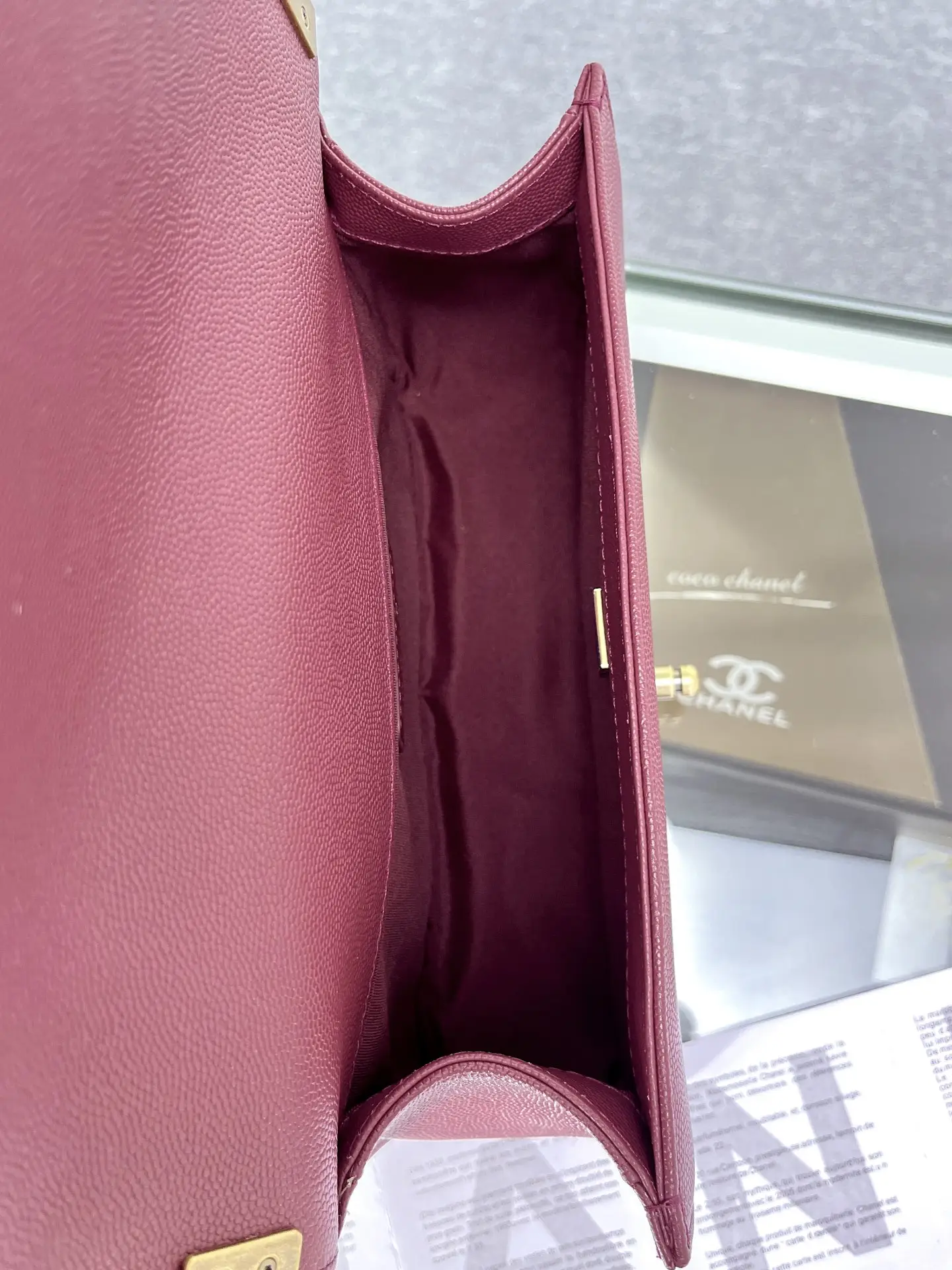 Chanel Boy Handbag A67086 Rose Red