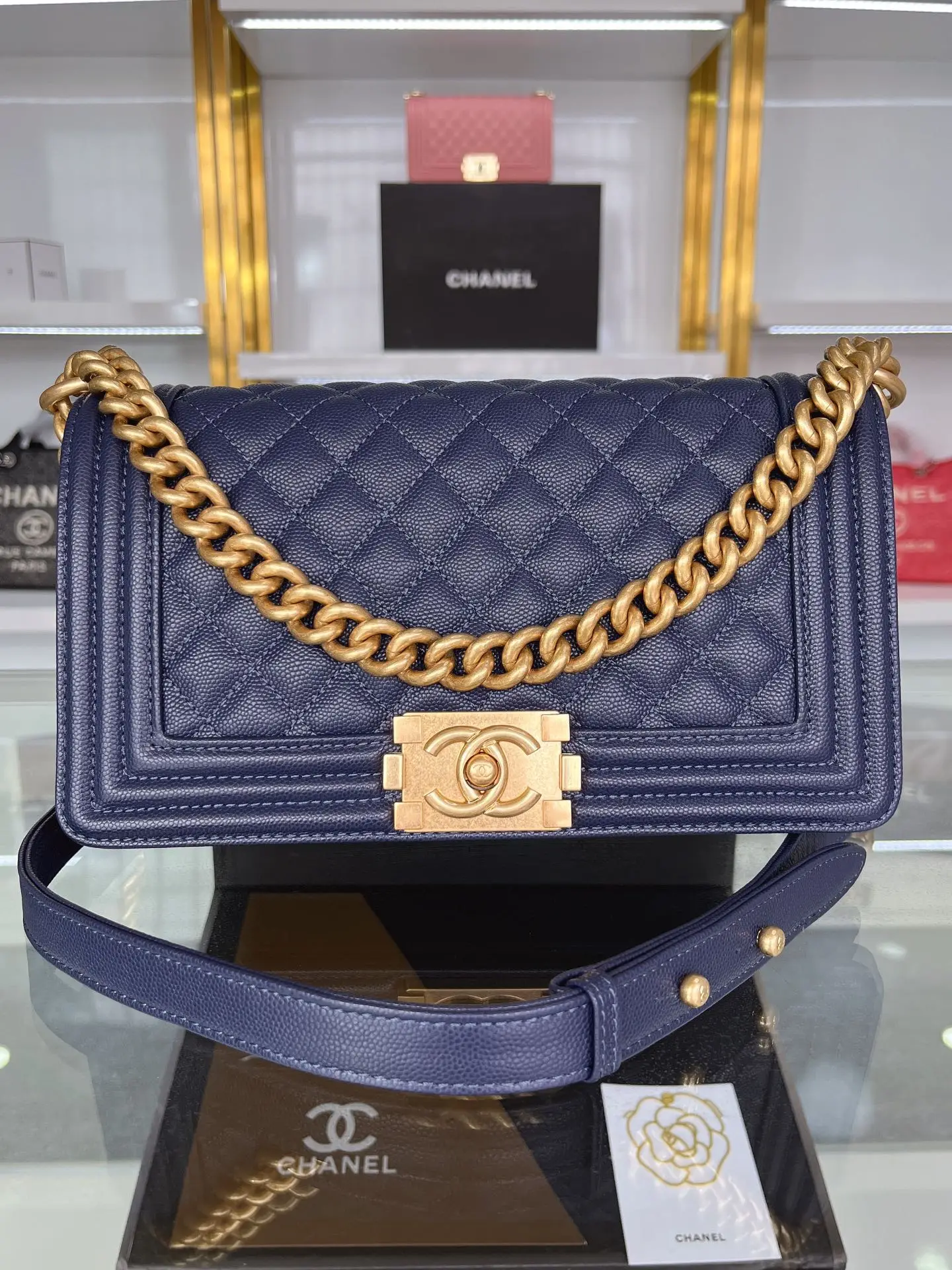 Chanel Boy Handbag A67086 Royal Blue