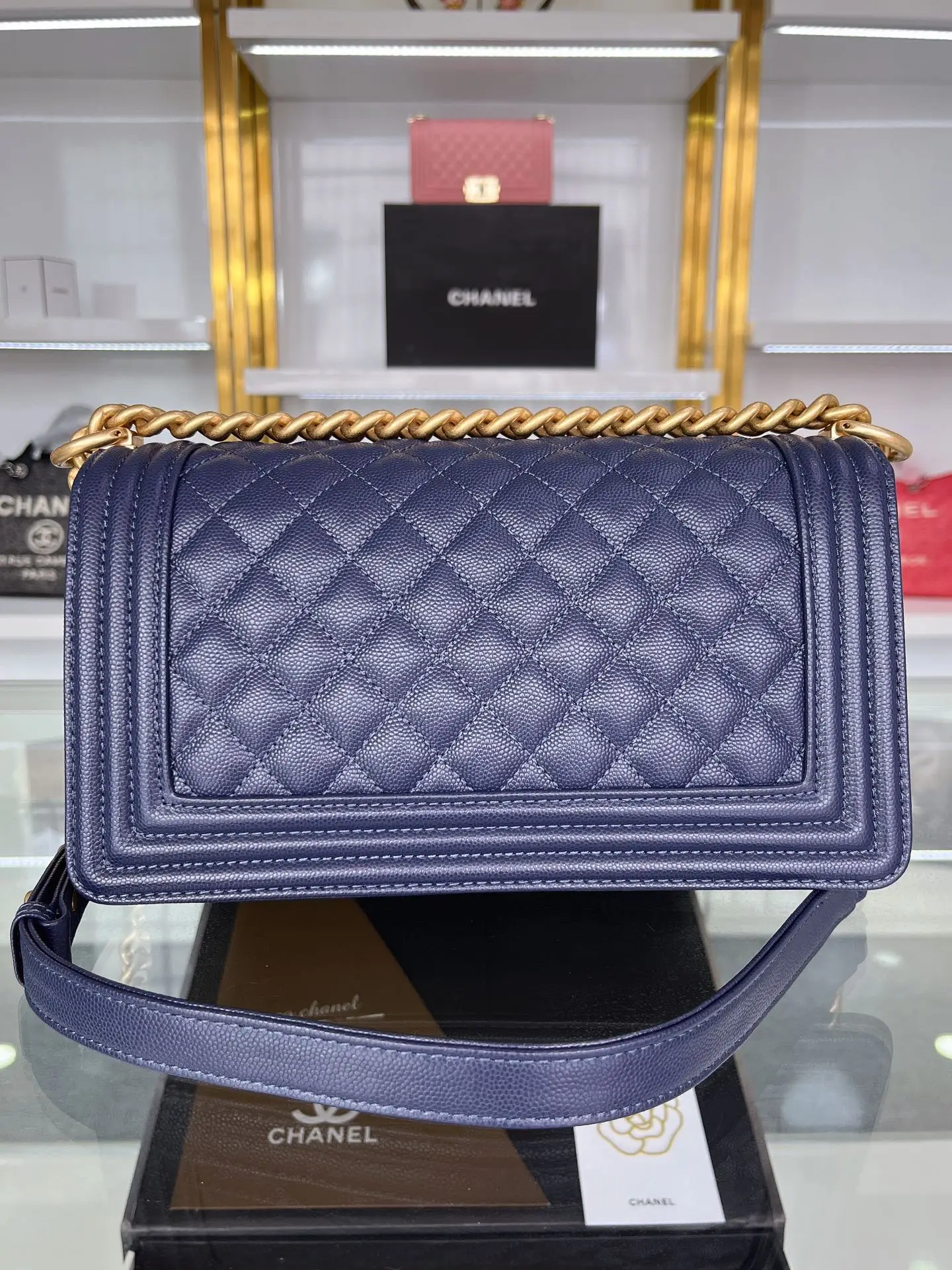 Chanel Boy Handbag A67086 Royal Blue
