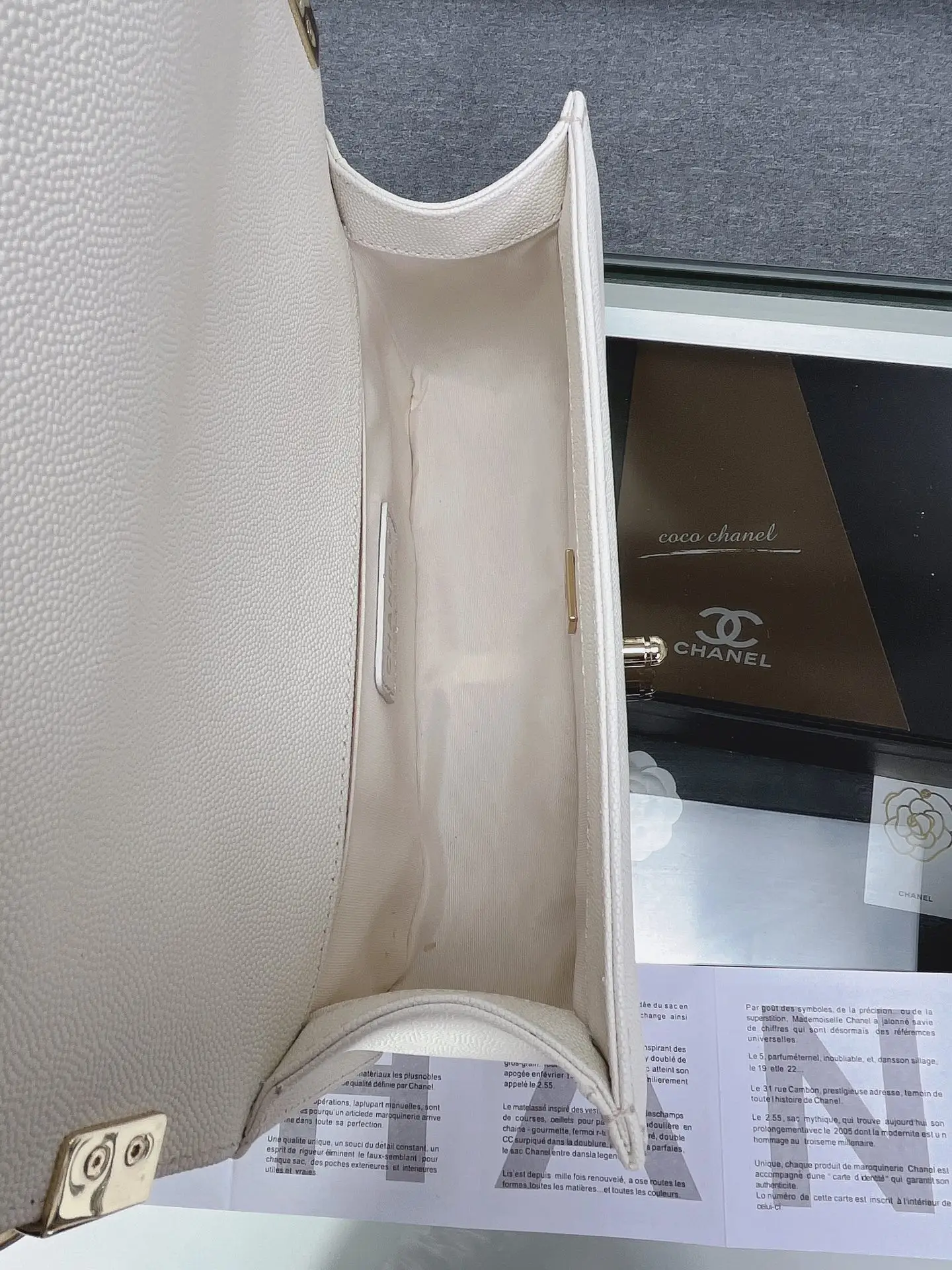 Chanel Boy Handbag A67086 White