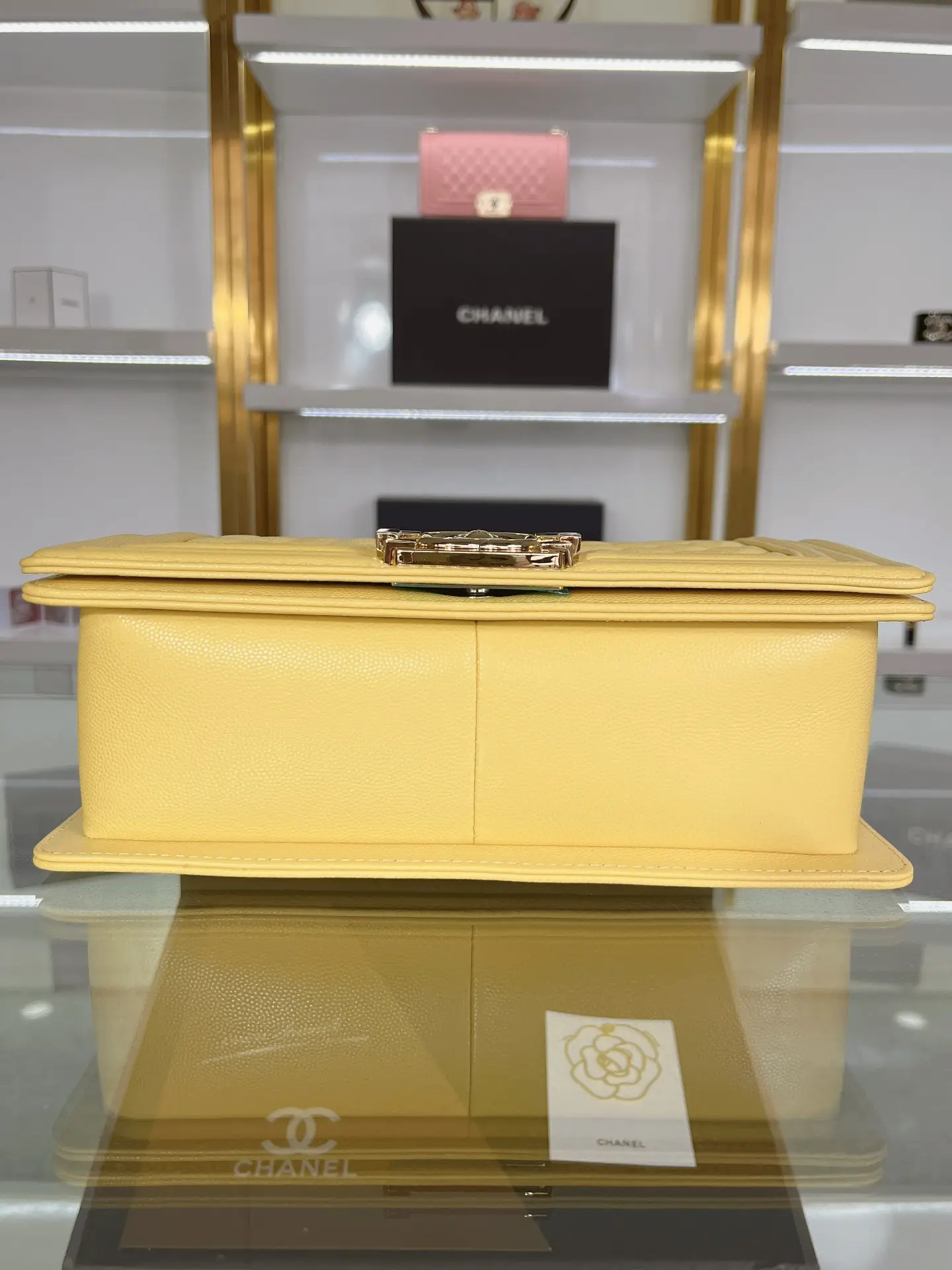 Chanel Boy Handbag A67086 Yellow