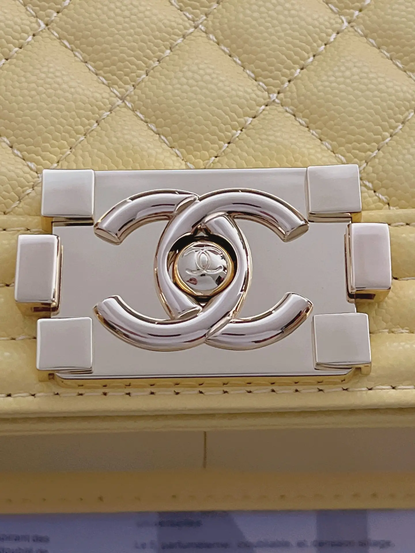 Chanel Boy Handbag A67086 Yellow