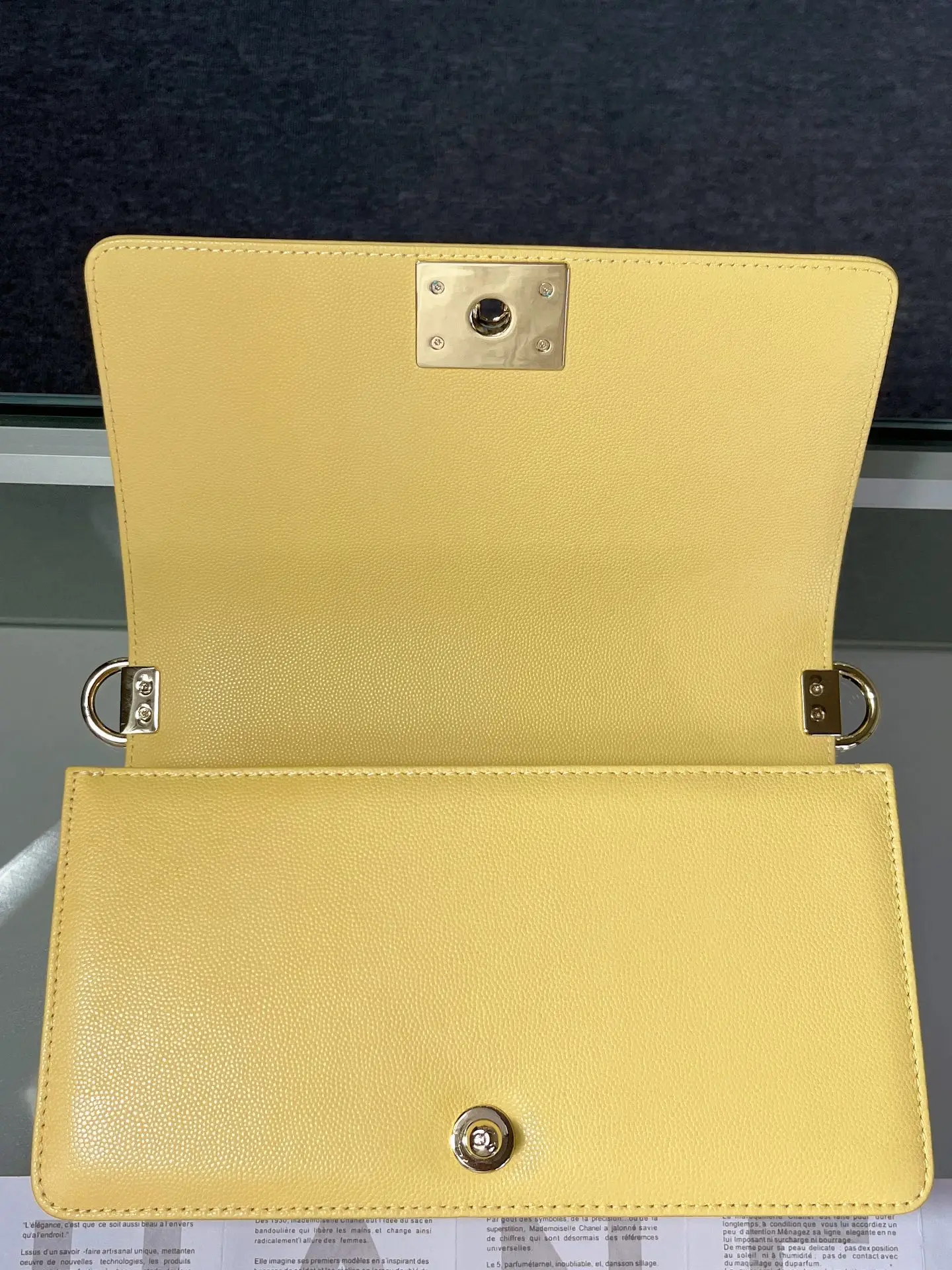 Chanel Boy Handbag A67086 Yellow