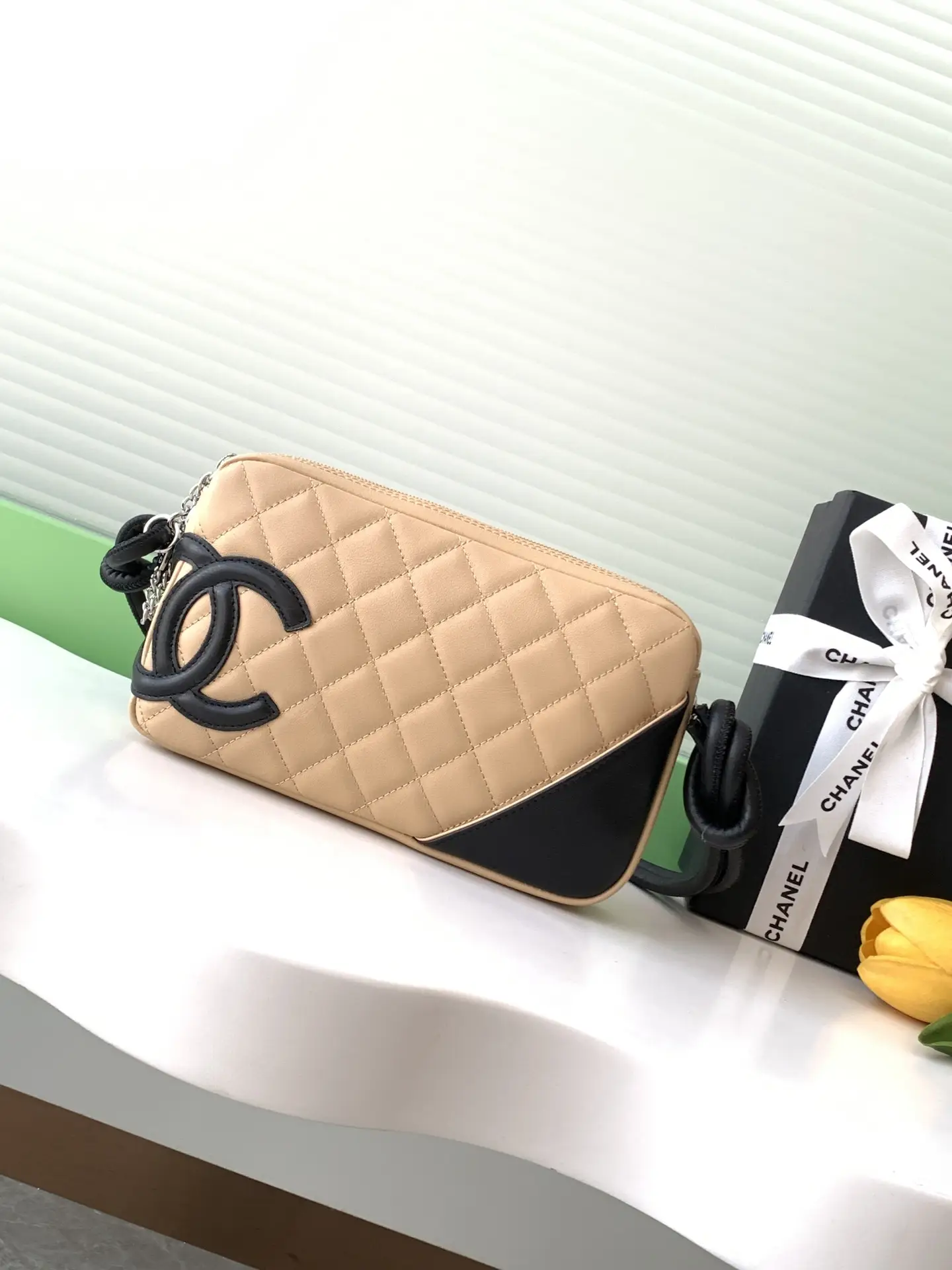 Chanel Cambon Handbag AS6328 Beige