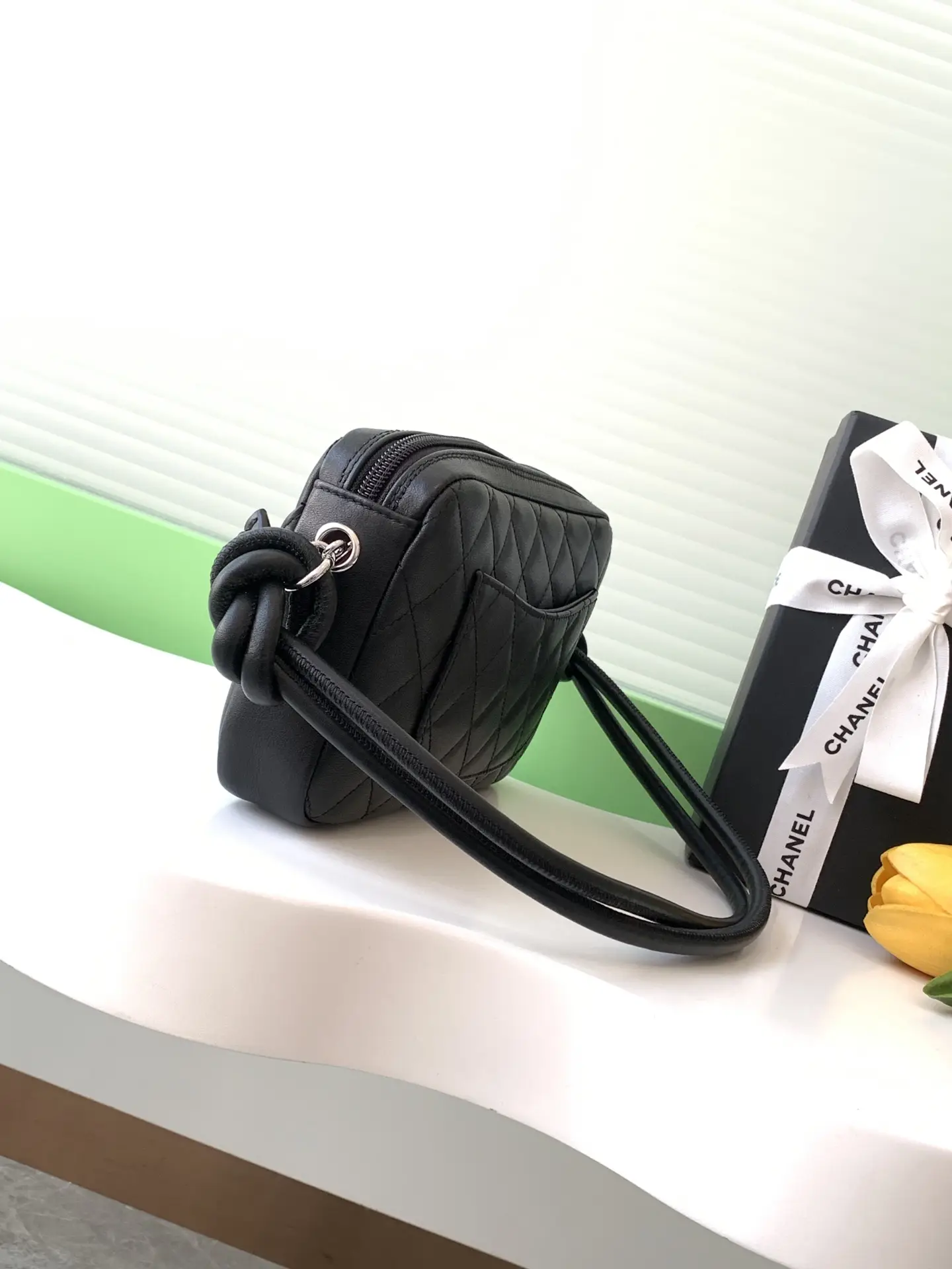 Chanel Cambon Handbag AS6328 Black