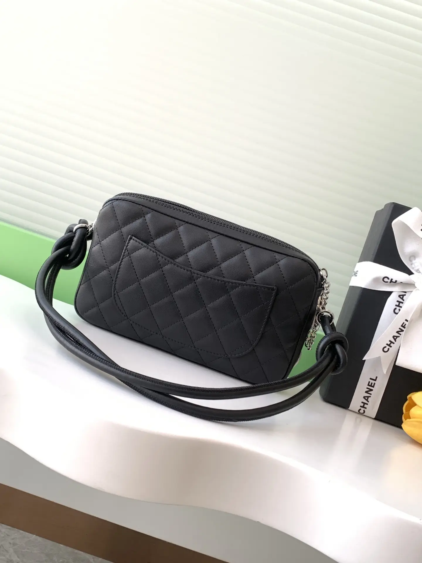 Chanel Cambon Handbag AS6328 Black