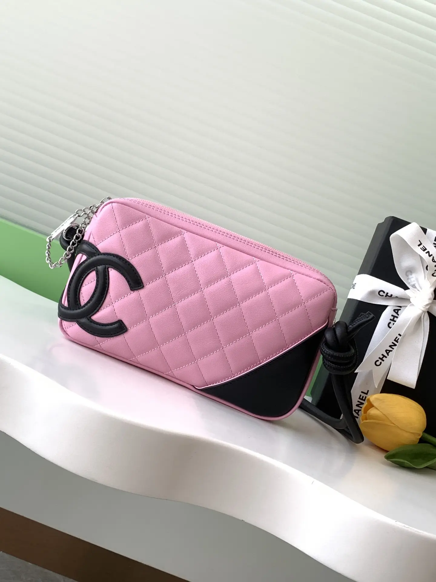 Chanel Cambon Handbag AS6328 Pink