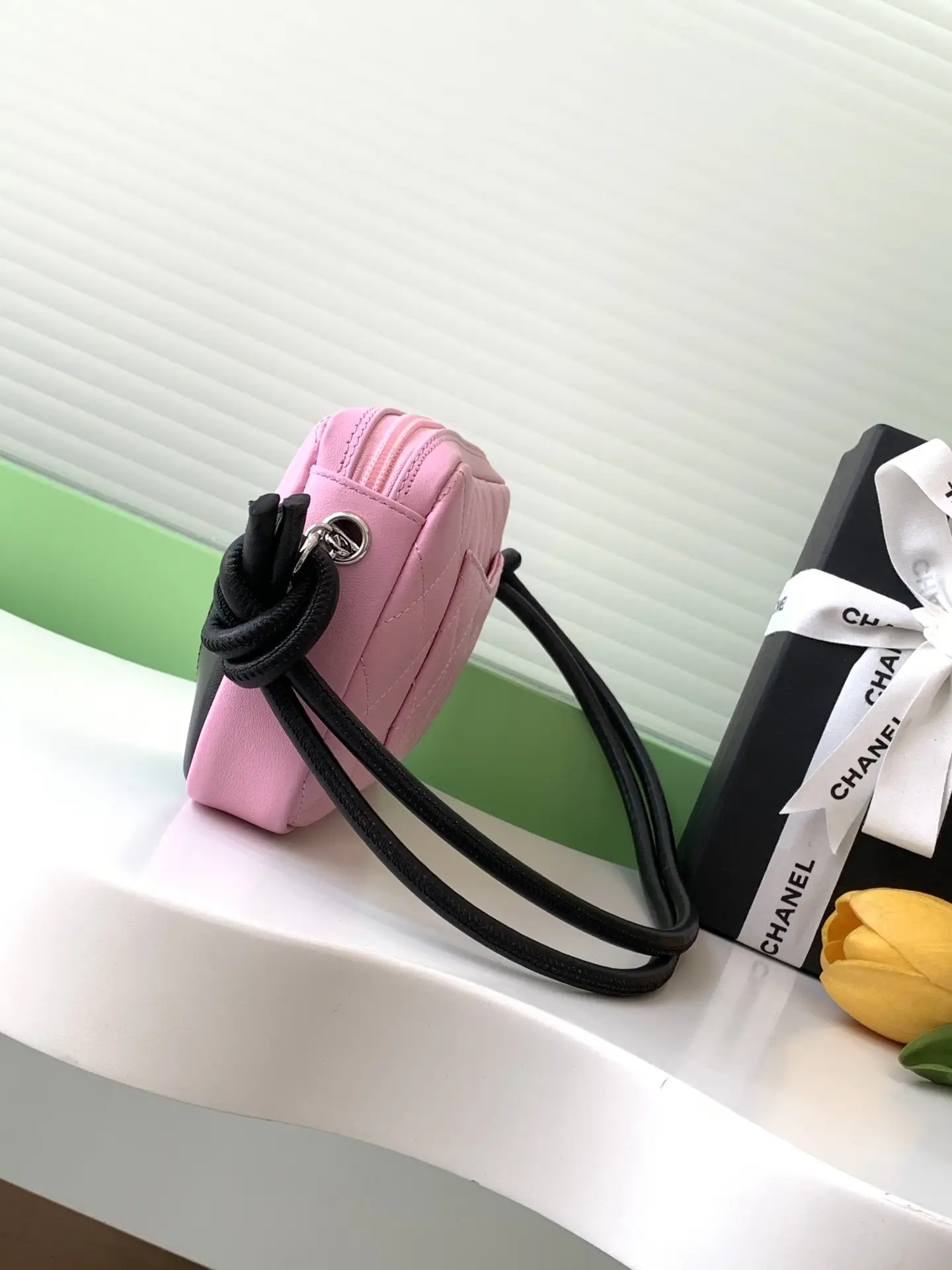 Chanel Cambon Handbag AS6328 Pink