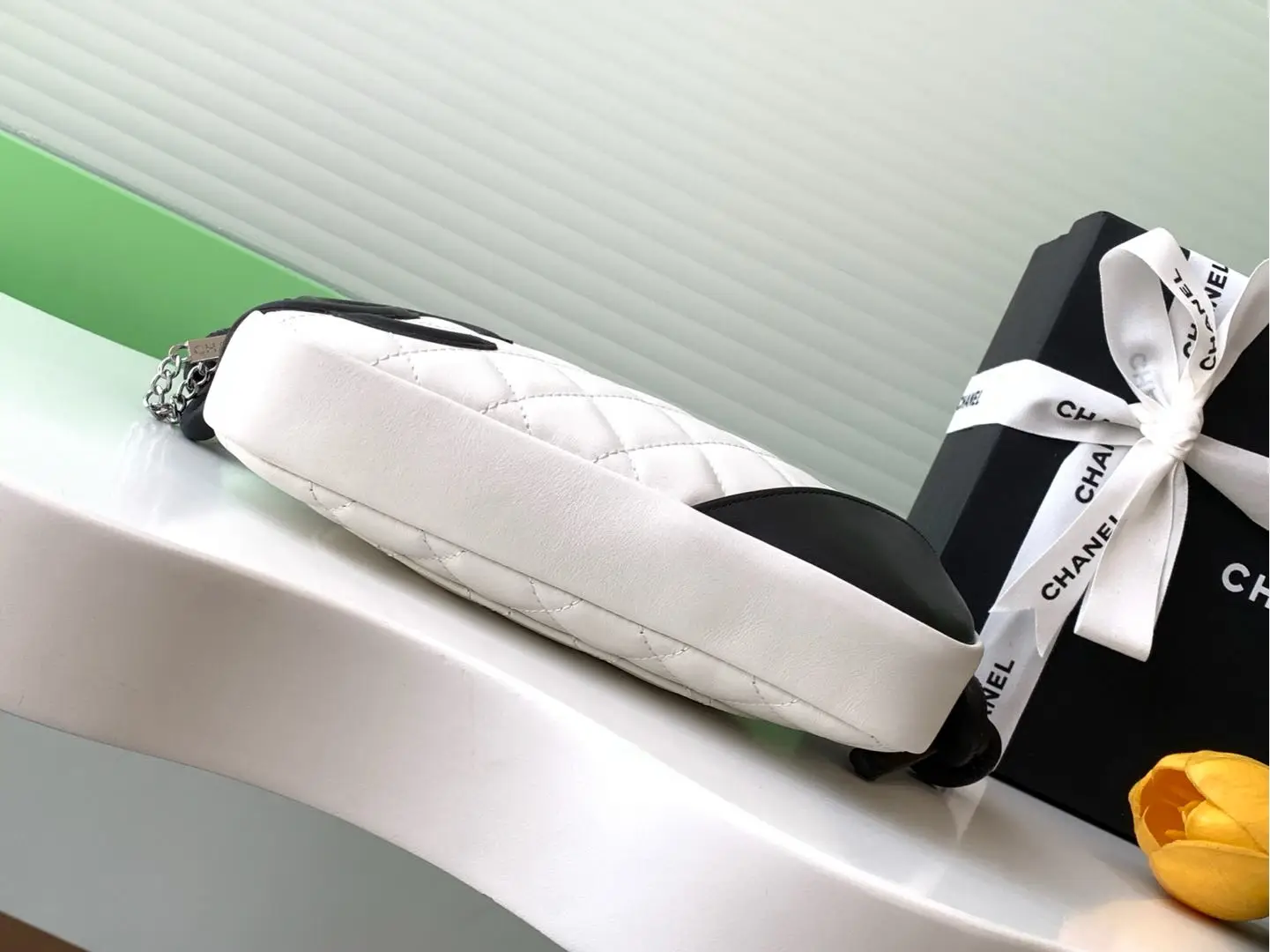 Chanel Cambon Handbag AS6328 White