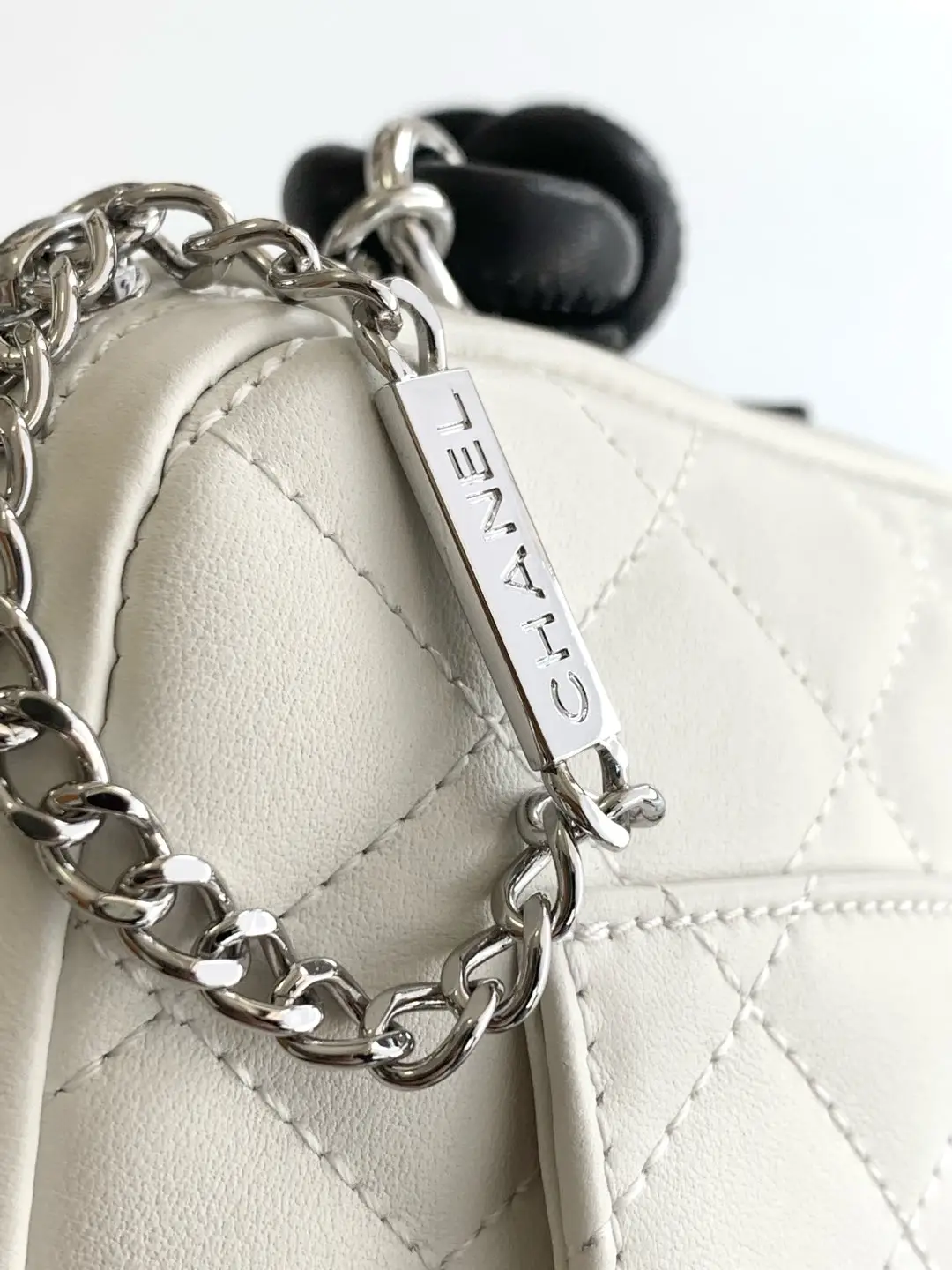 Chanel Cambon Handbag AS6328 White