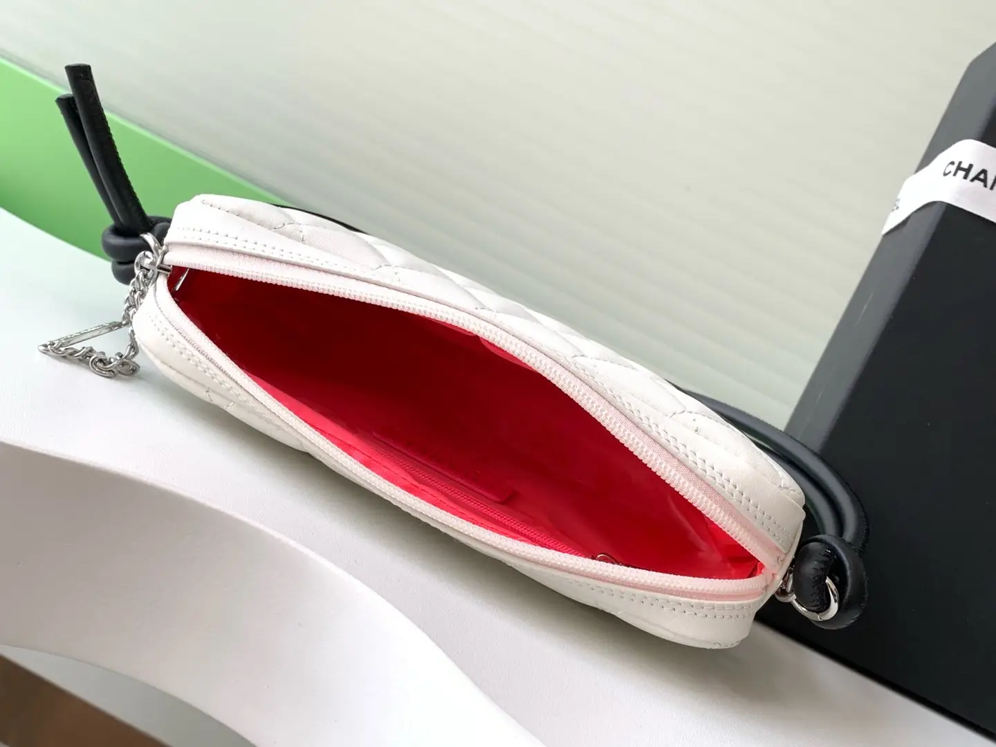 Chanel Cambon Handbag AS6328 White