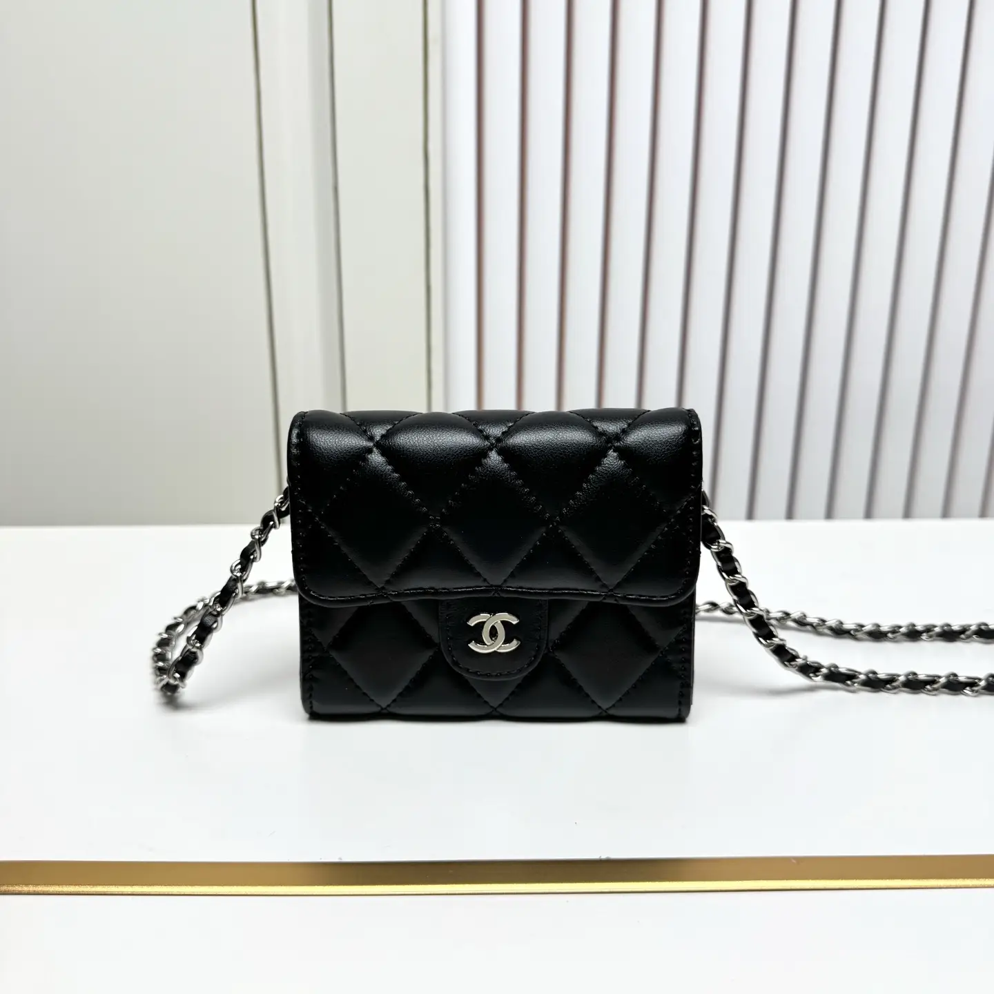 Chanel Chain Wallet Black
