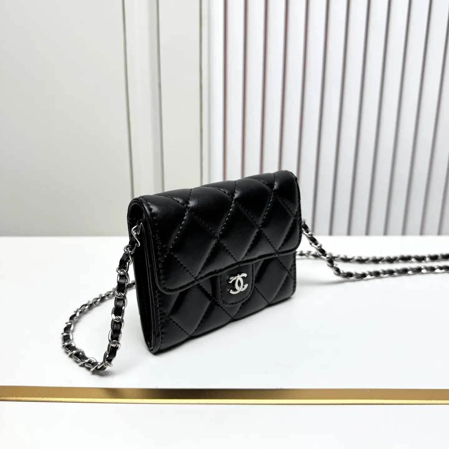 Chanel Chain Wallet Black