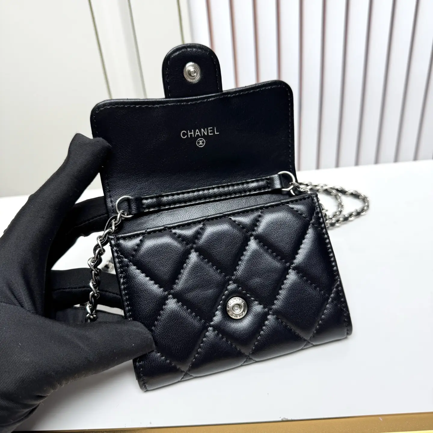 Chanel Chain Wallet Black