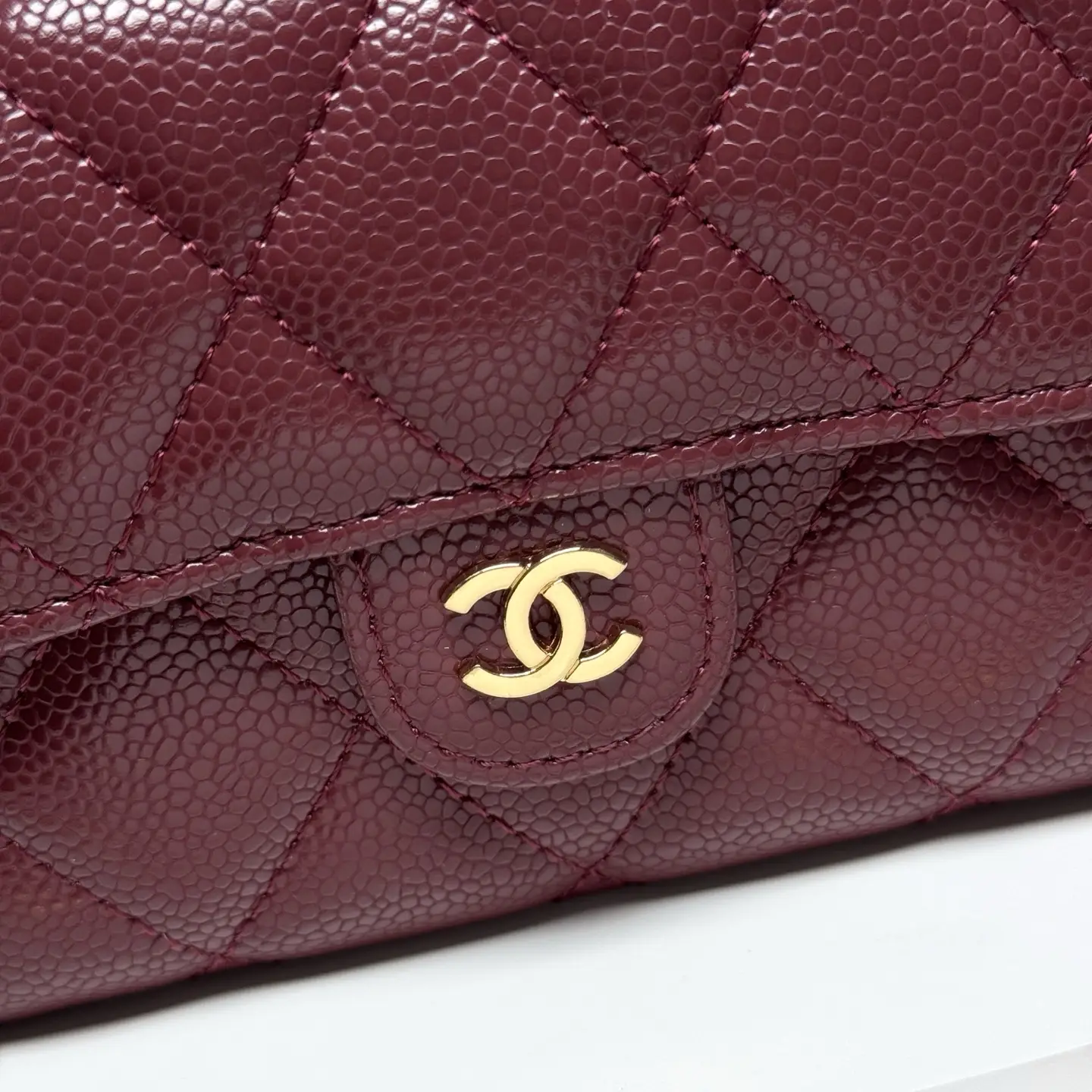 Chanel Chain Wallet Burgundy
