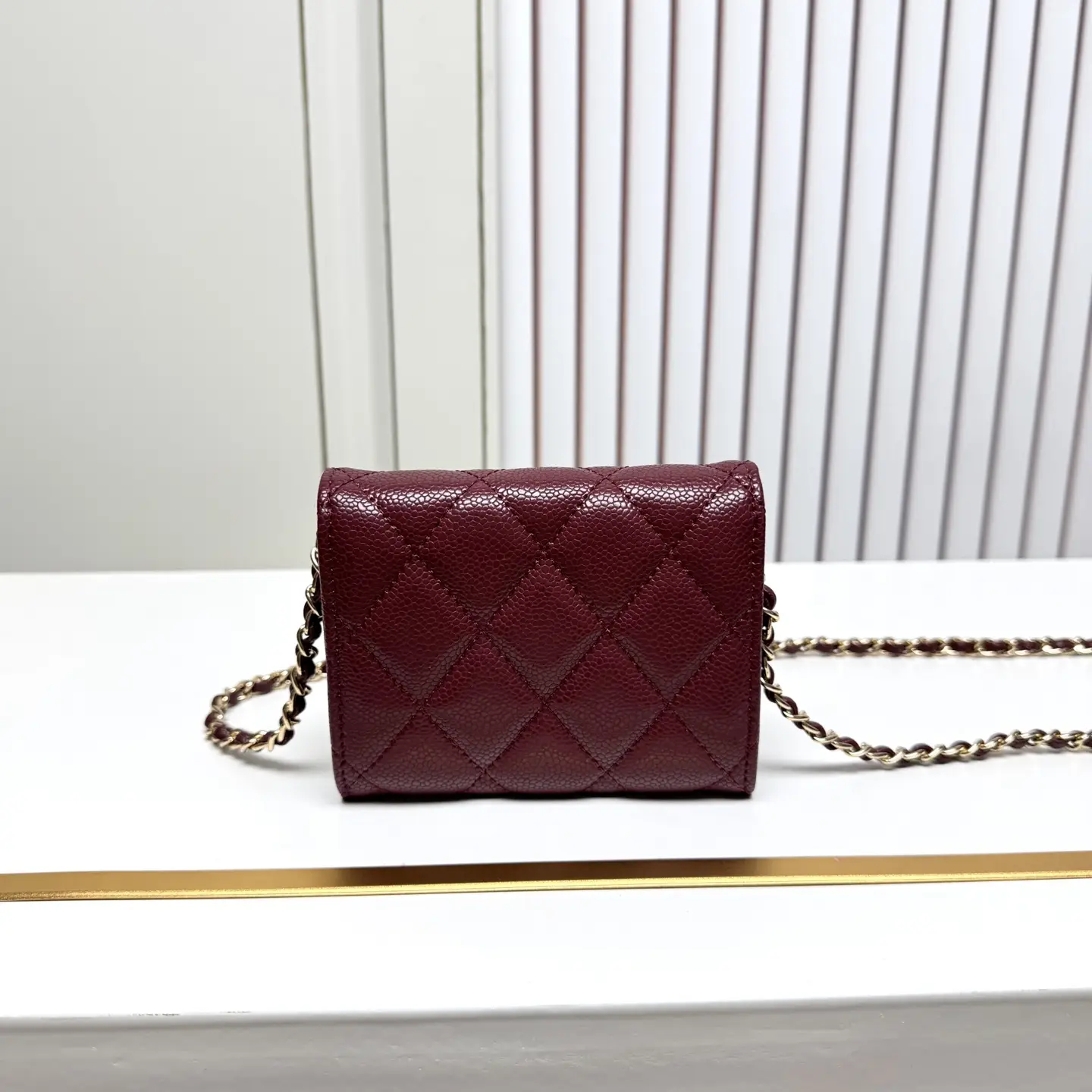 Chanel Chain Wallet Burgundy