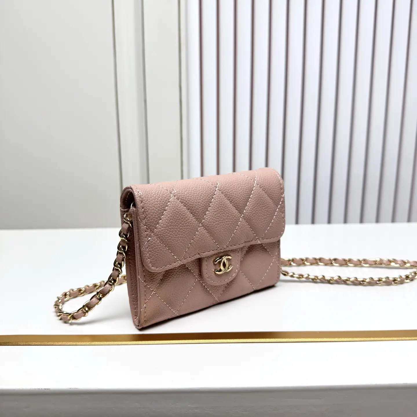 Chanel Chain Wallet Pink