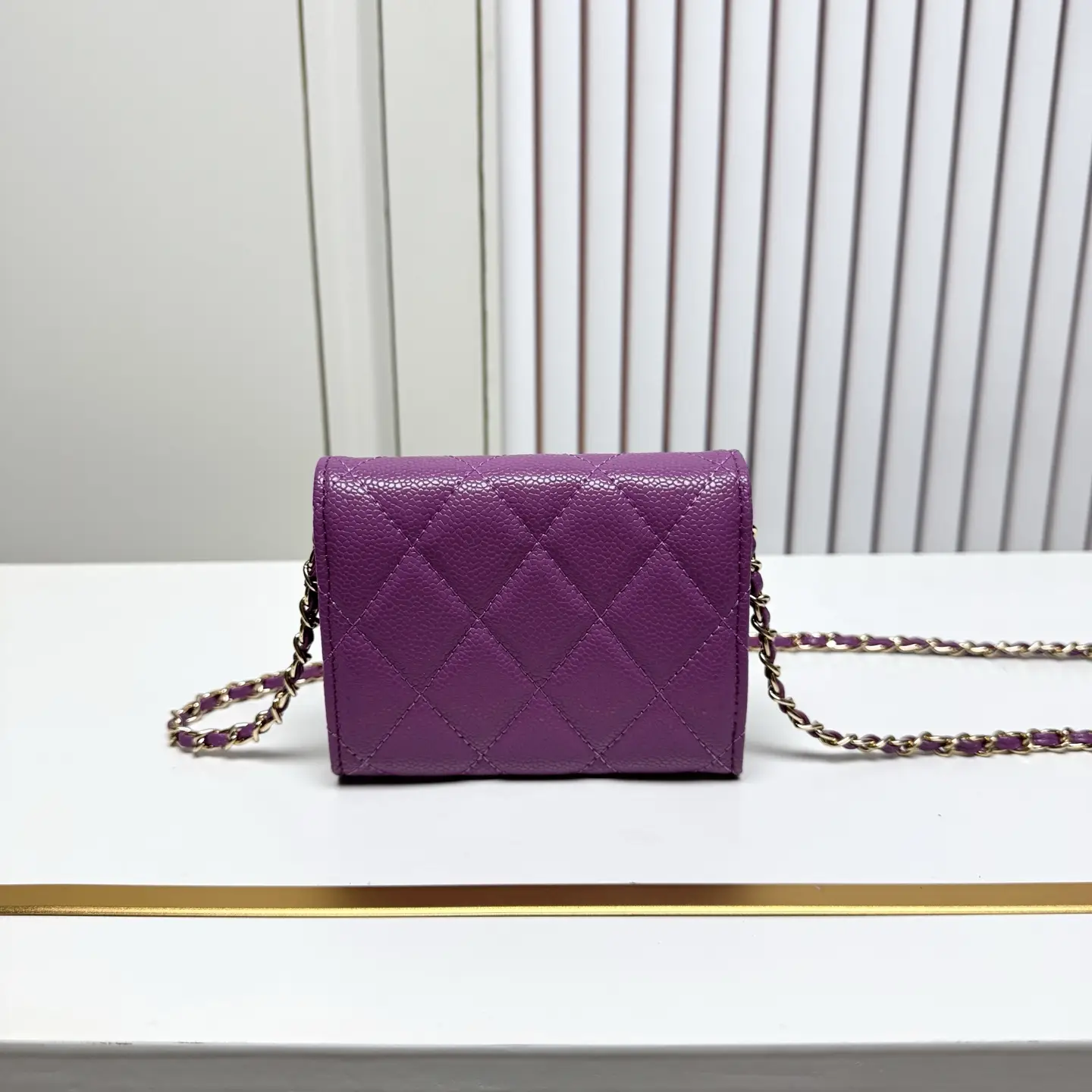 Chanel Chain Wallet Purple