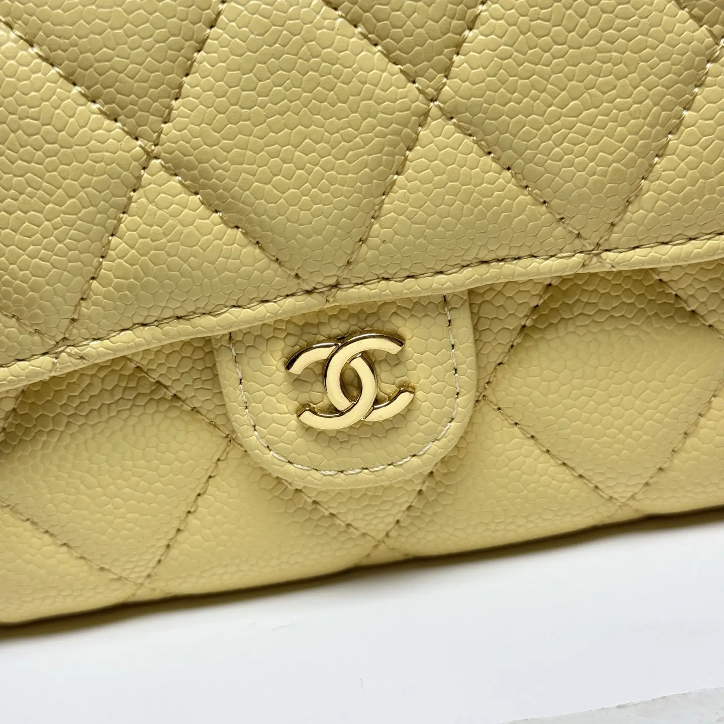 Chanel Chain Wallet Yellow
