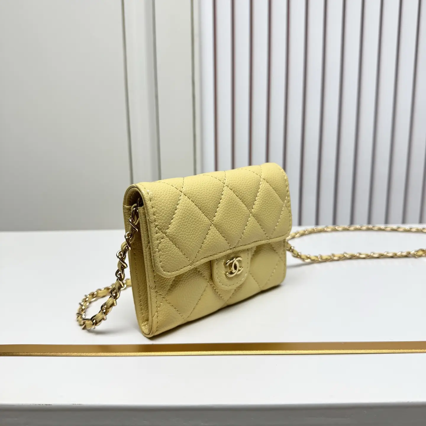 Chanel Chain Wallet Yellow