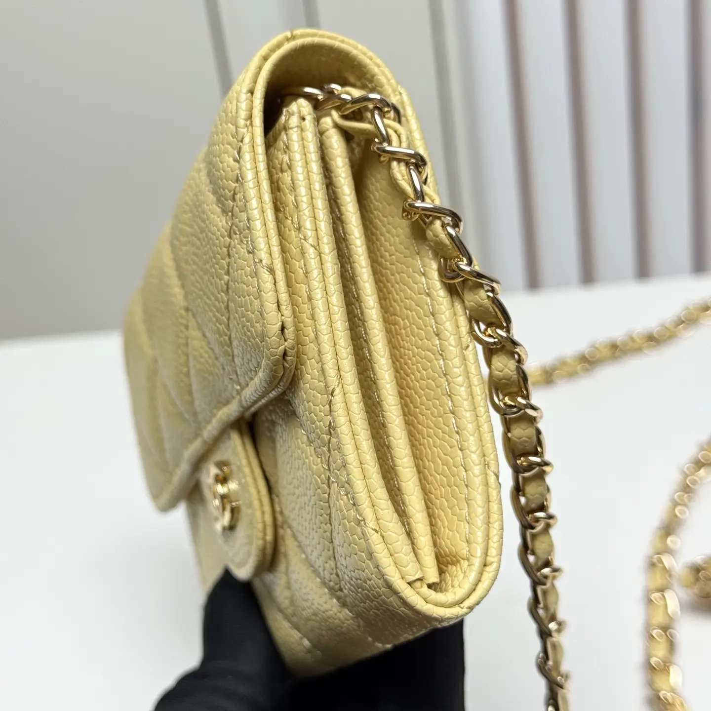 Chanel Chain Wallet Yellow