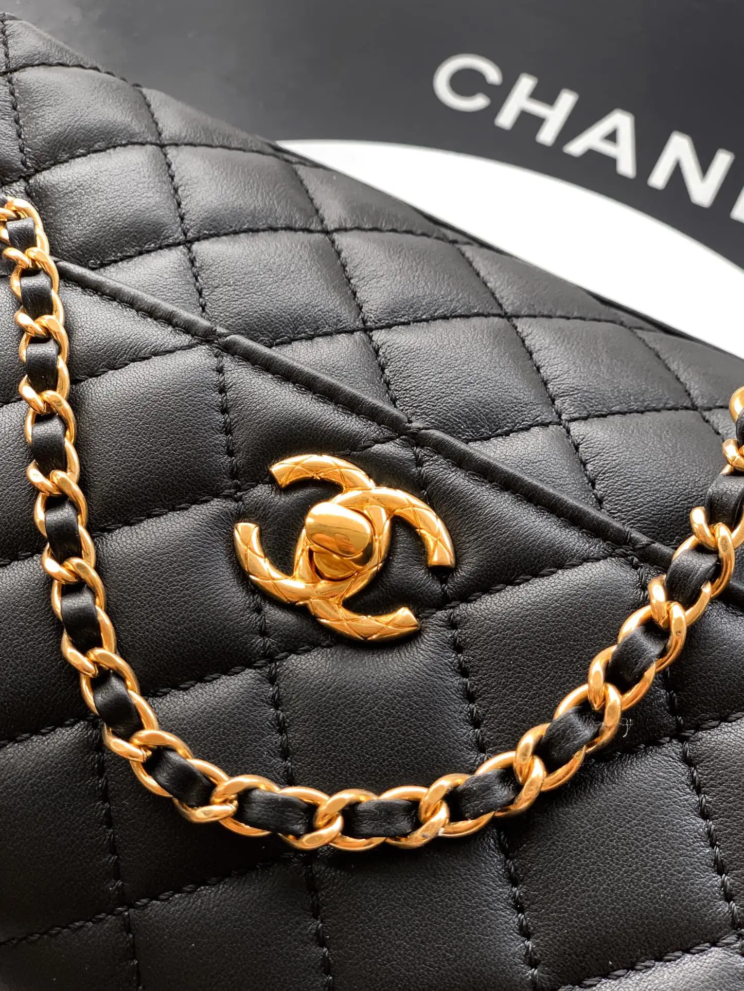 Chanel Coco Ring Handle Bag Black