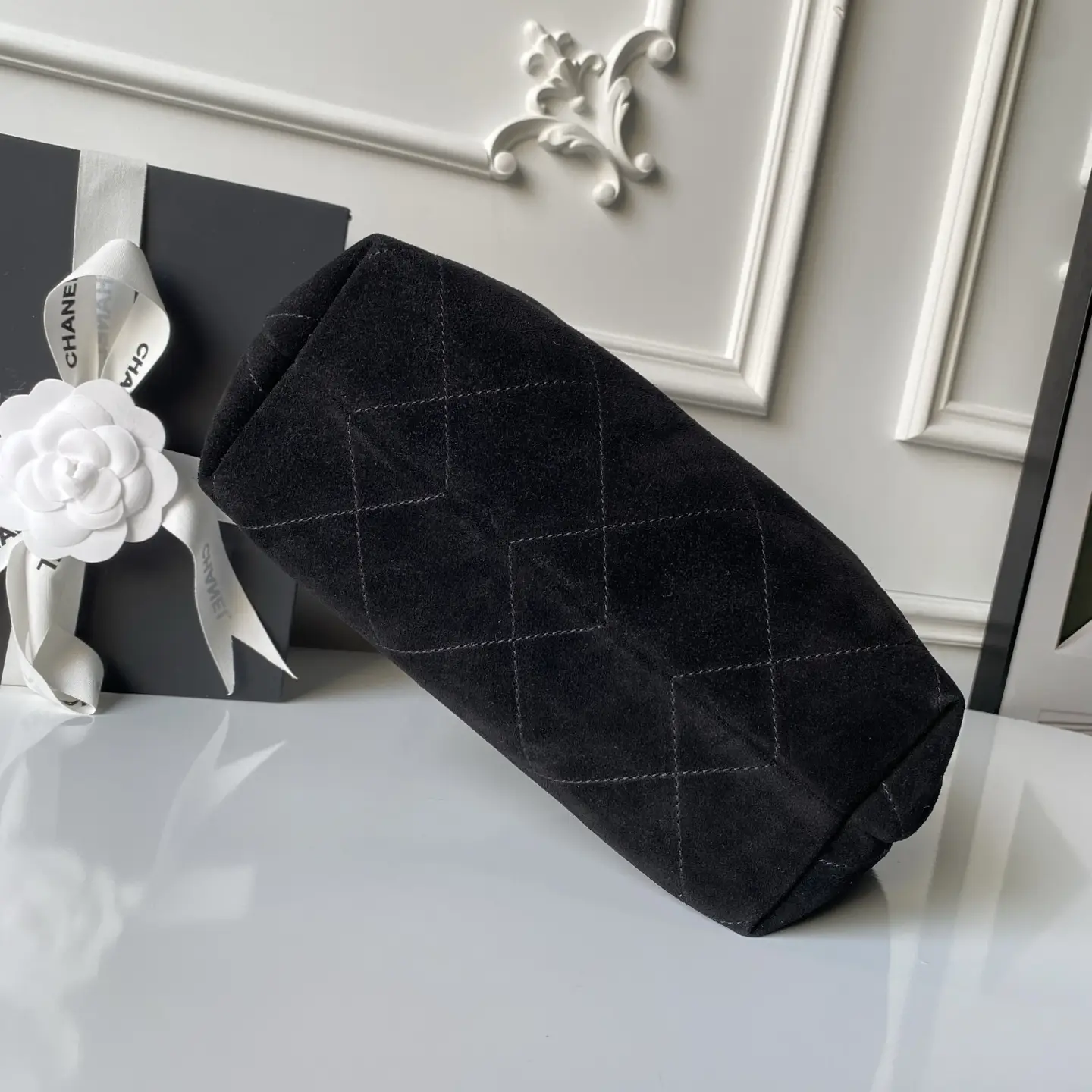 Chanel Hobo Bag AS5970 Suede Black