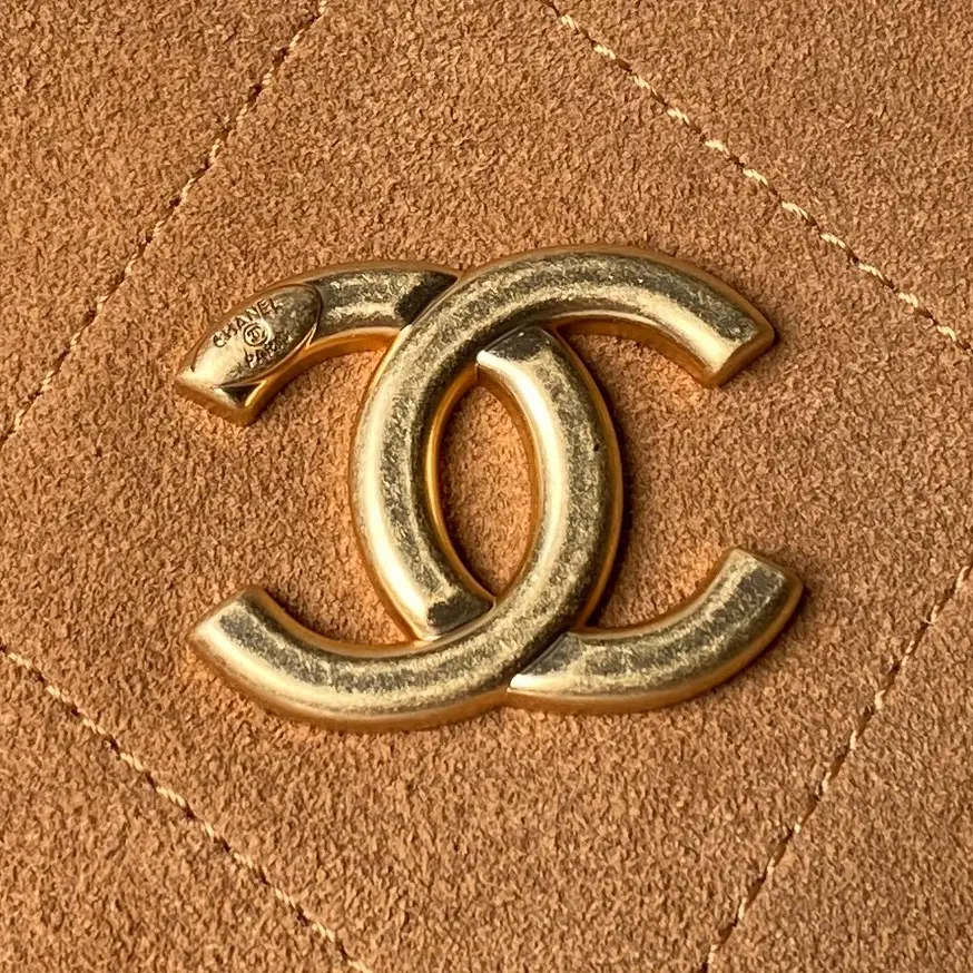 Chanel Hobo Bag AS5970 Suede Caramel Color