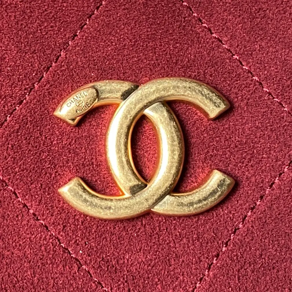 Chanel Hobo Bag AS5970 Suede Red