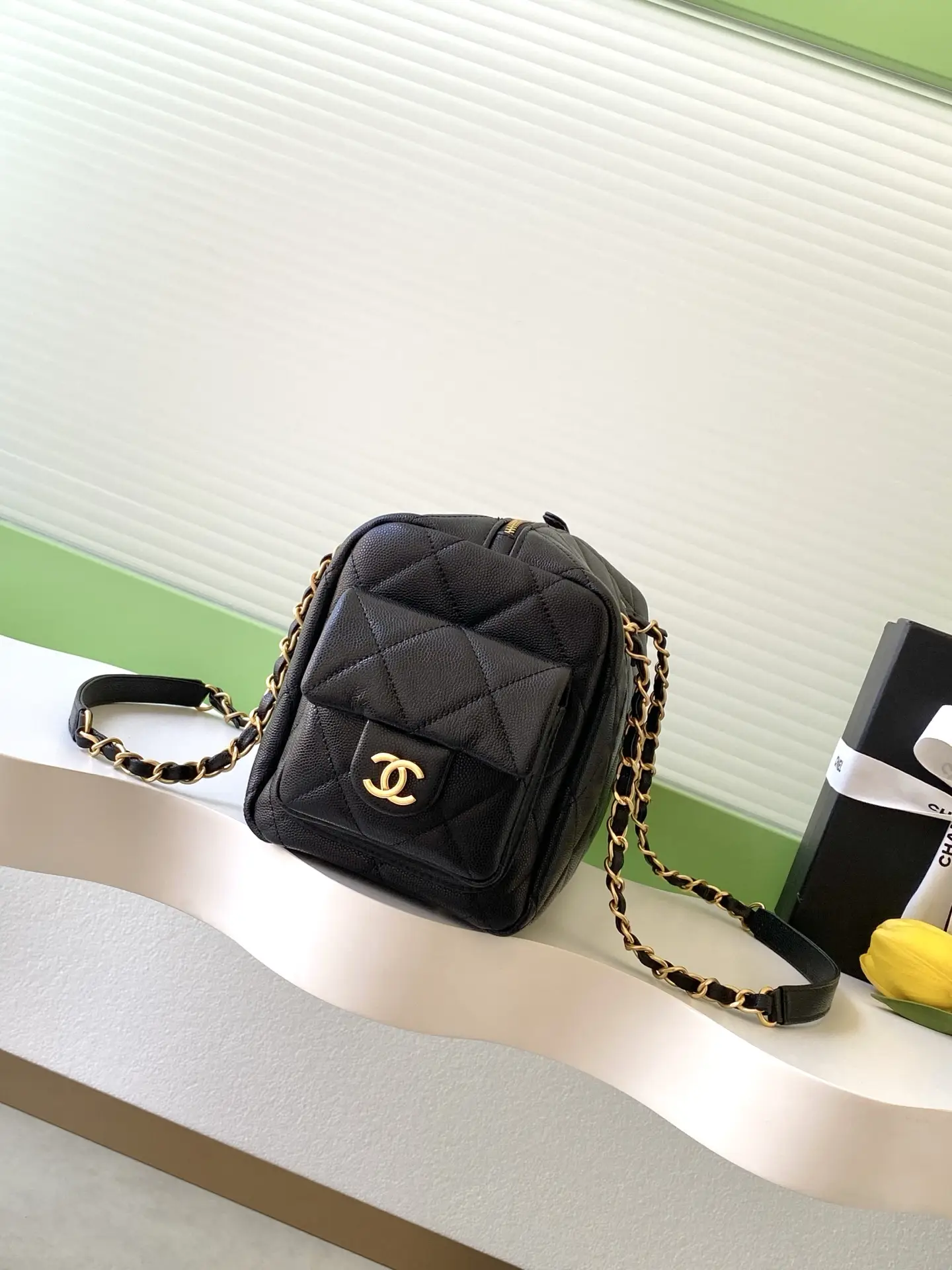 Chanel Medium Bowling Bag AS5791 Black