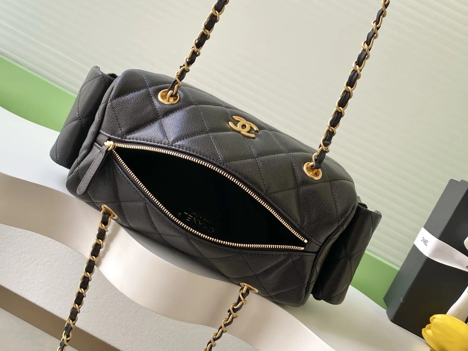 Chanel Medium Bowling Bag AS5791 Black