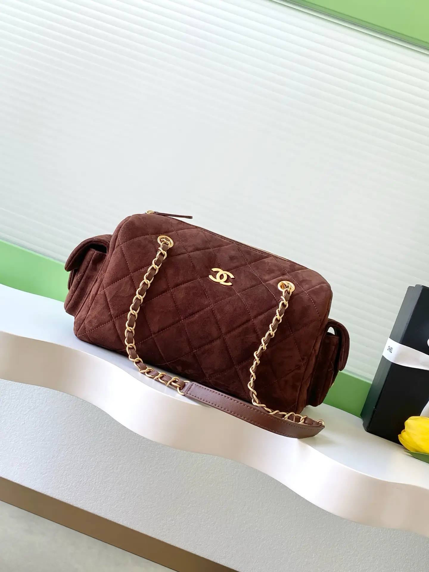 Chanel Medium Bowling Bag AS5791 Brown