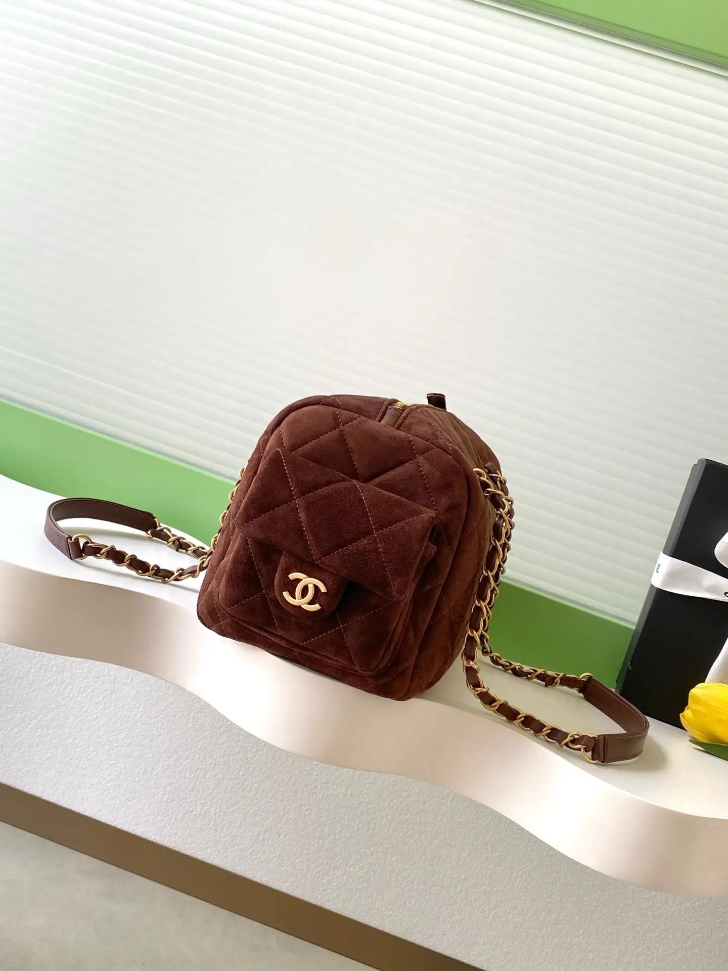Chanel Medium Bowling Bag AS5791 Brown