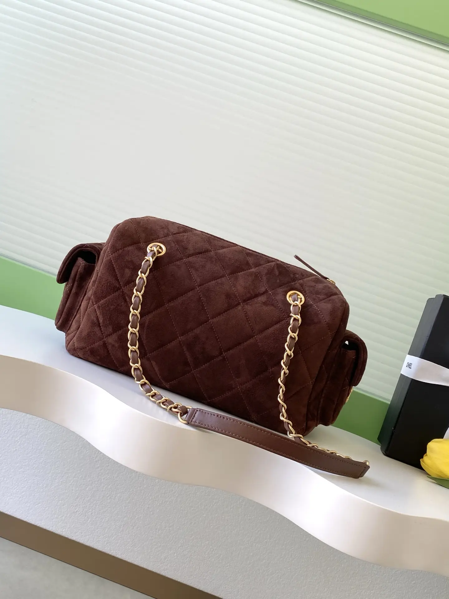 Chanel Medium Bowling Bag AS5791 Brown
