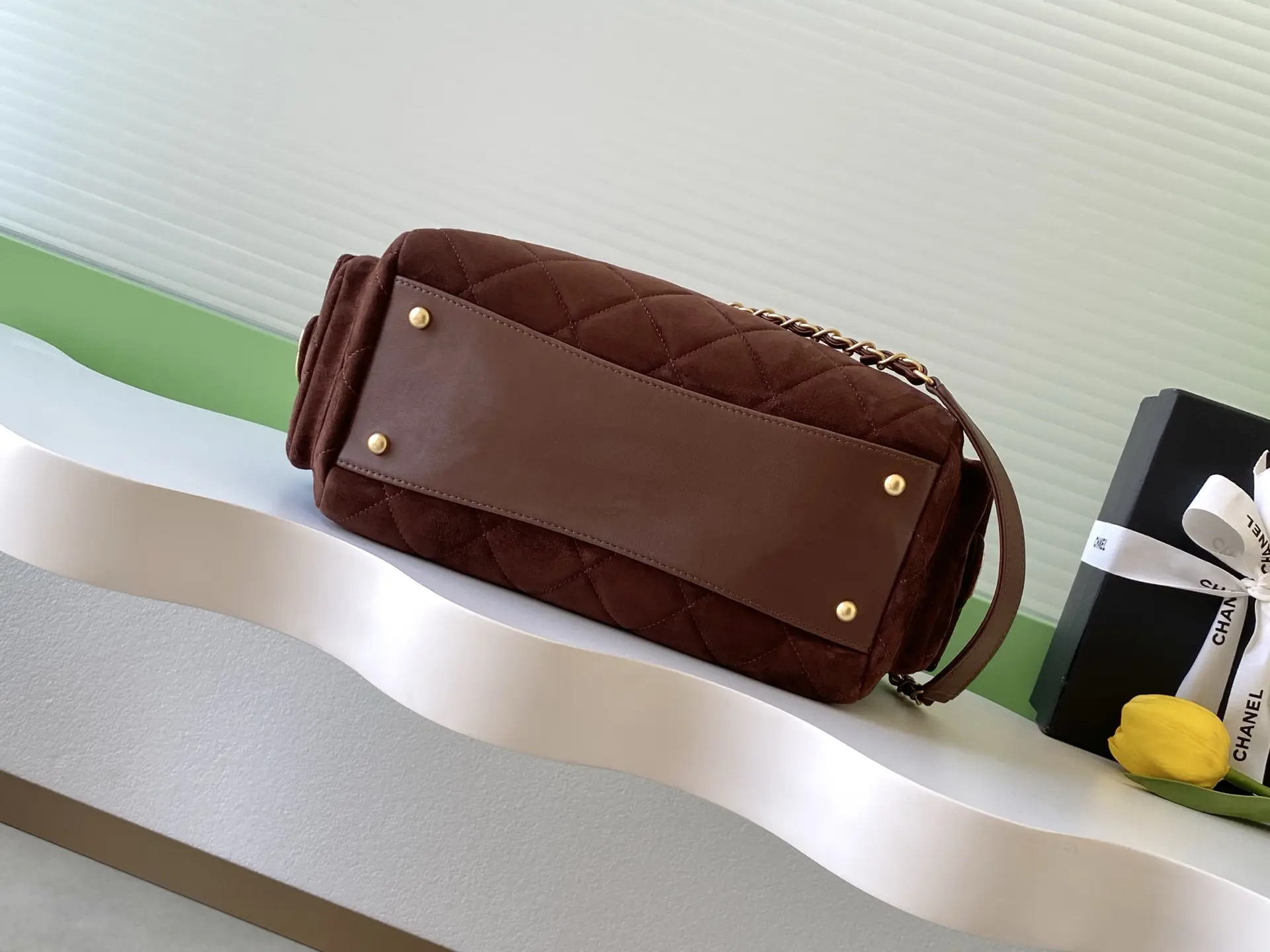 Chanel Medium Bowling Bag AS5791 Brown