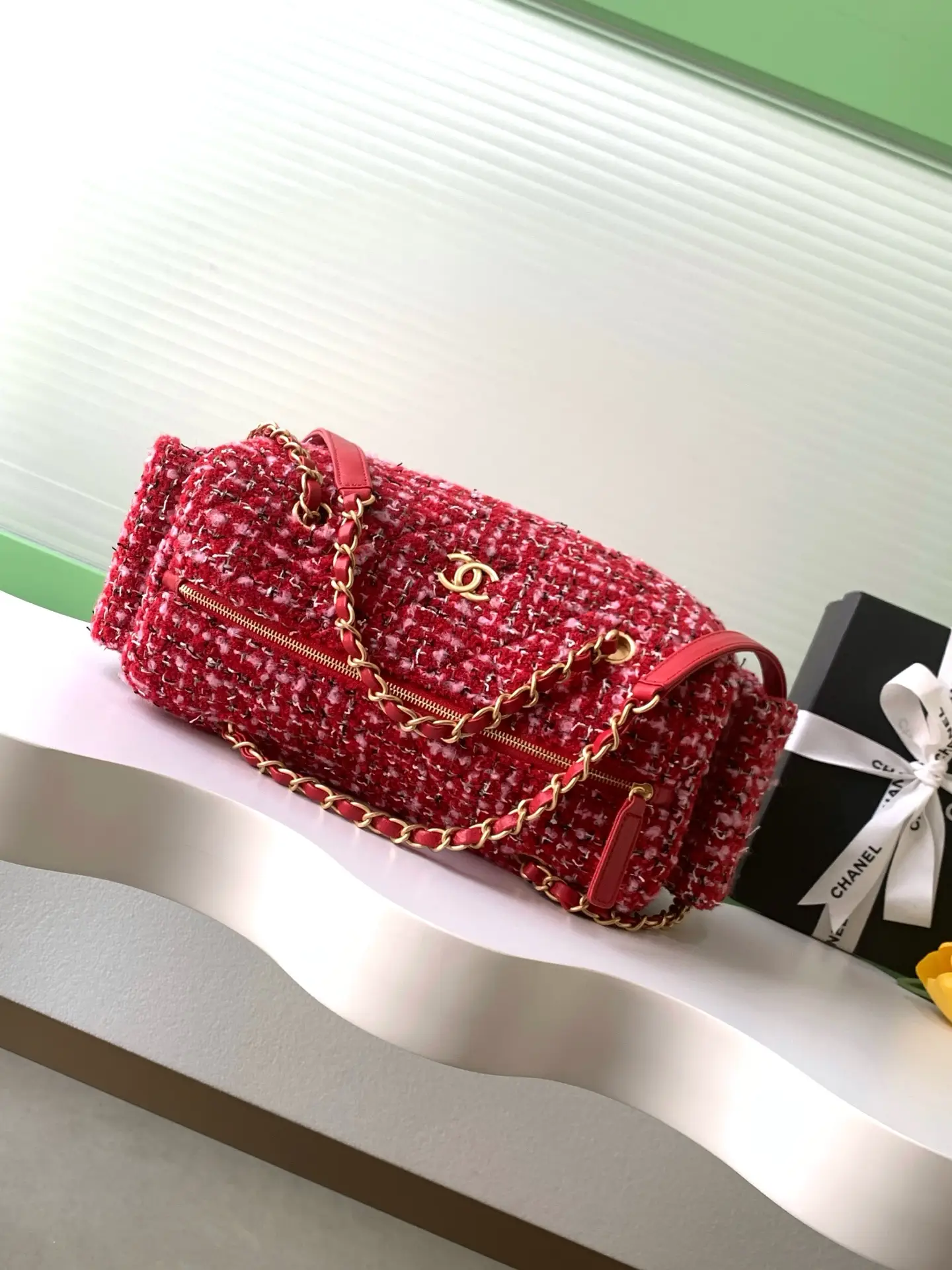 Chanel Medium Bowling Bag AS5791 Red