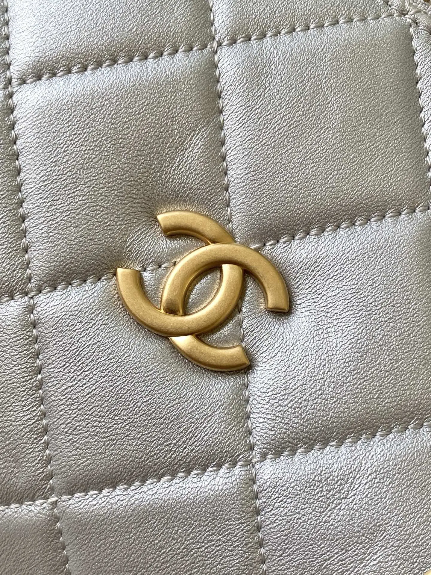 Chanel Medium Bowling Bag AS5791 Sliver